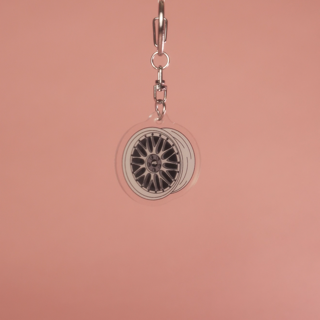 Acrylic Wheel Keychains