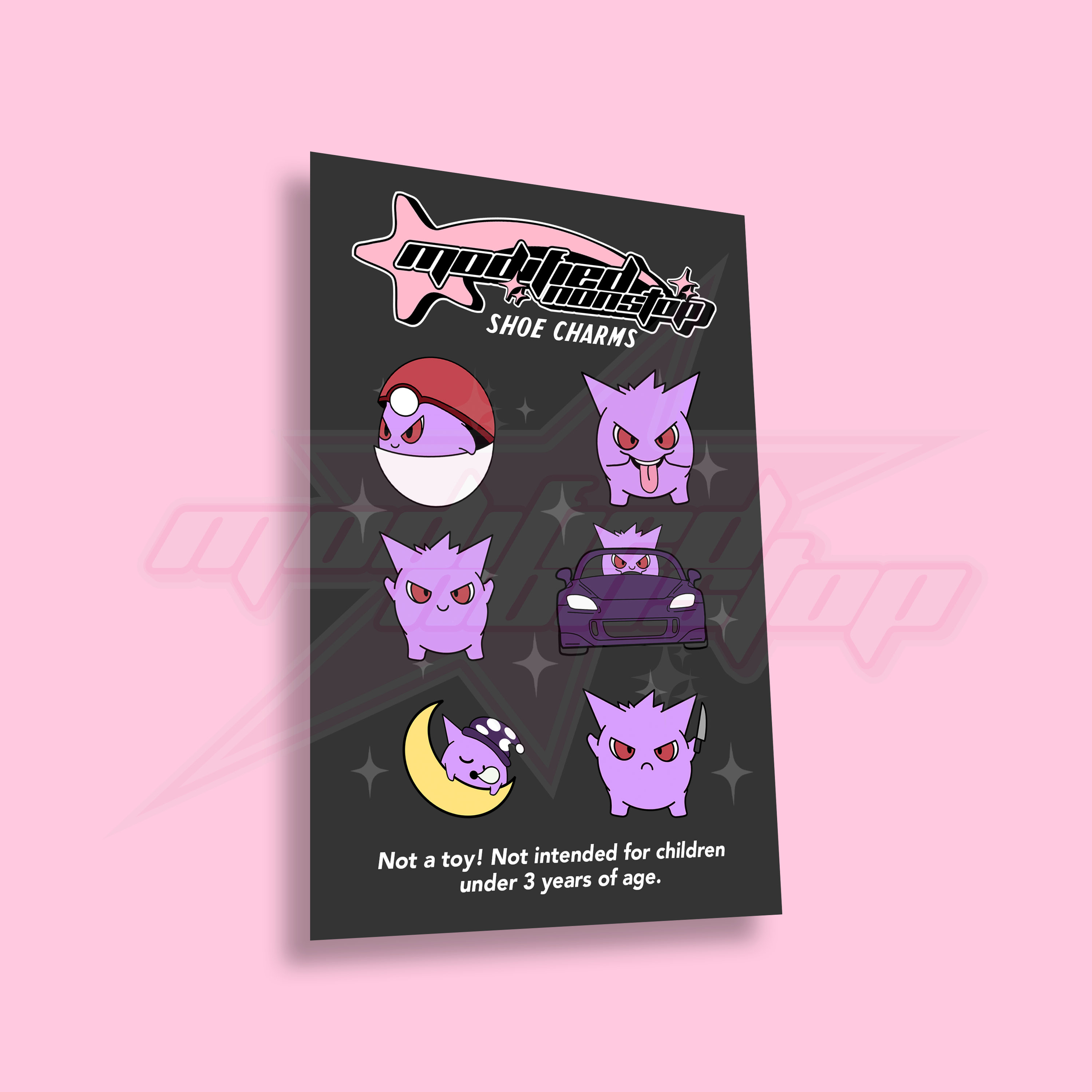 Gengar Shoe Charms