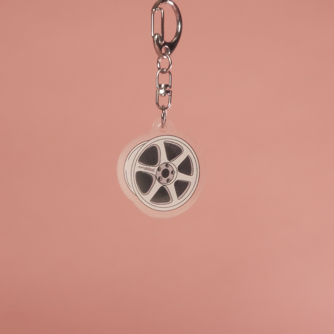 Acrylic Wheel Keychains