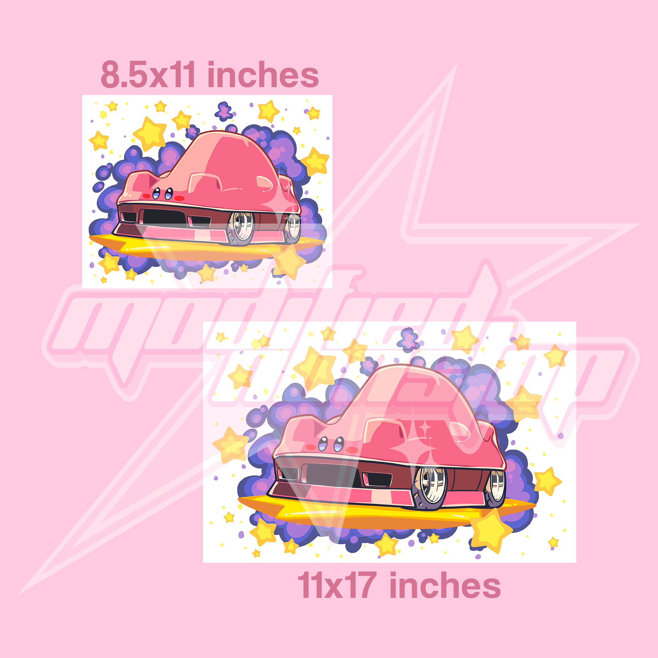 Colorful Kirby-Yata Art Print
