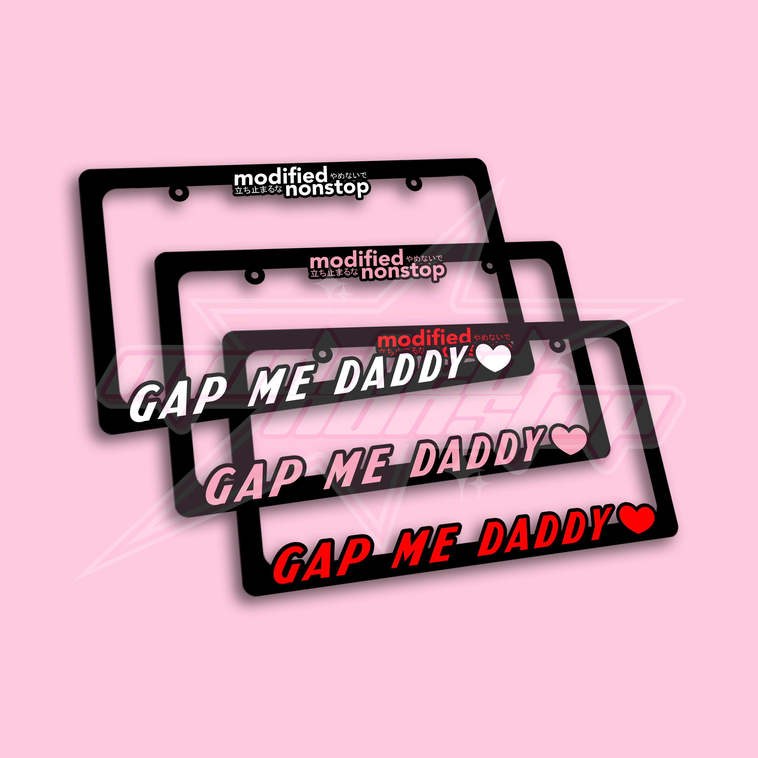 Gap Me Daddy License Plate Frame