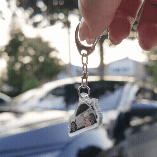 Chibi Car Acrylic Keychains