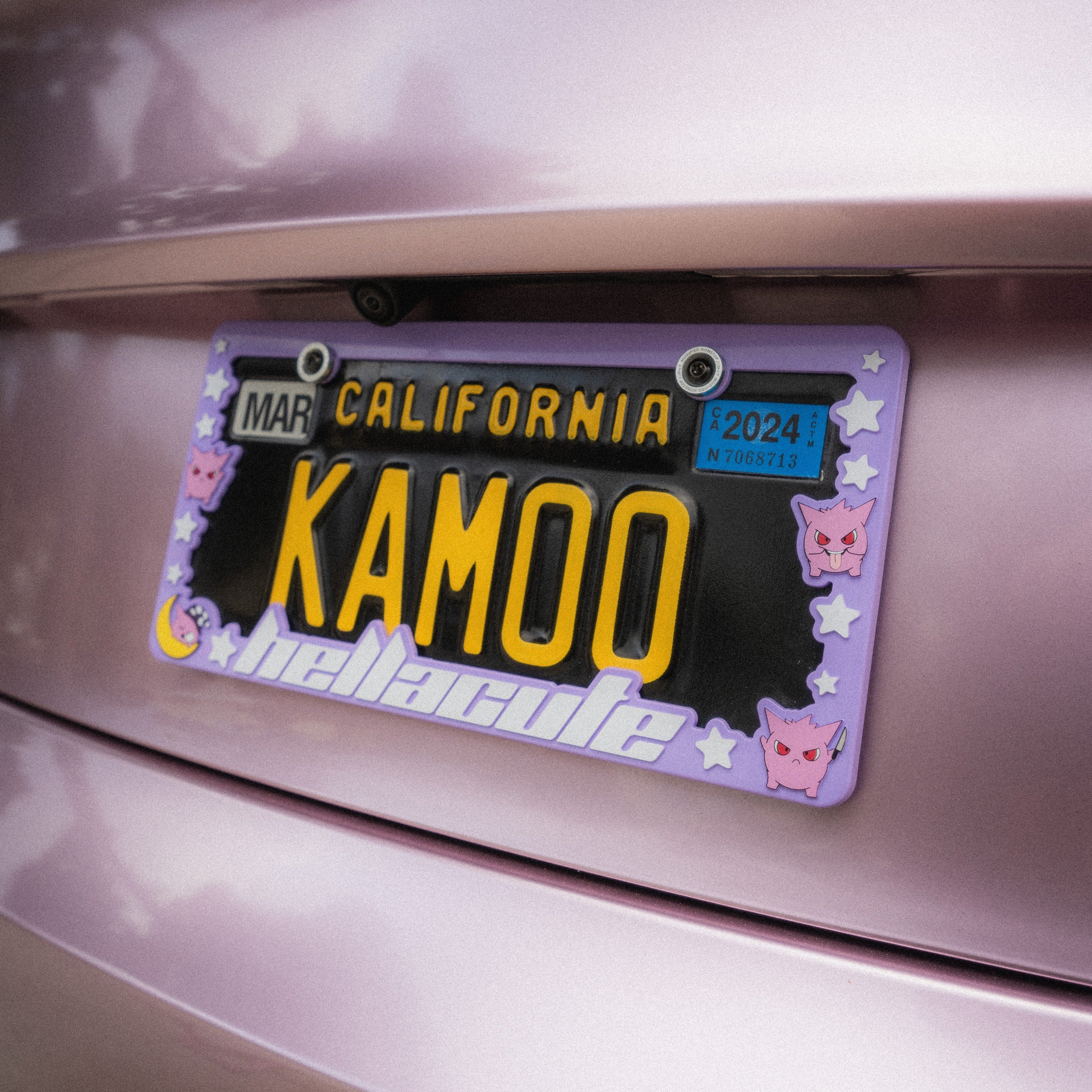 Hellacute Gengar License Plate Frame