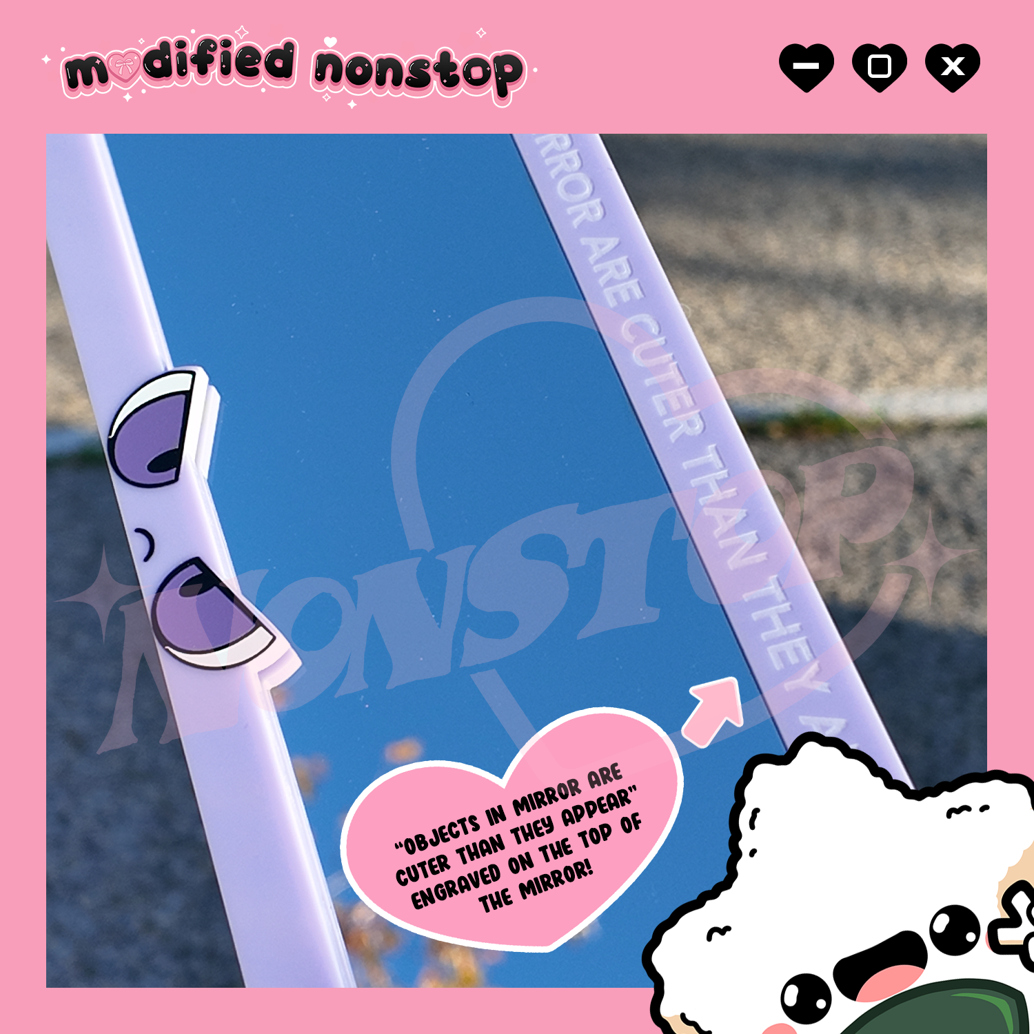 Gengar Eyes Clip-on Rear View Mirror (NO engraving)