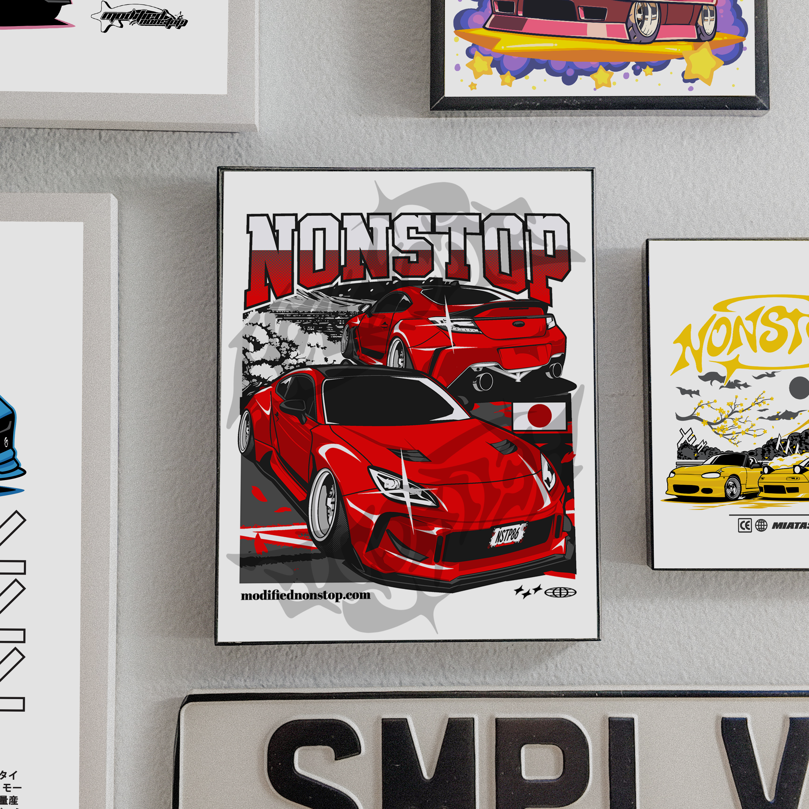 Ignition Red GR86 Art Print