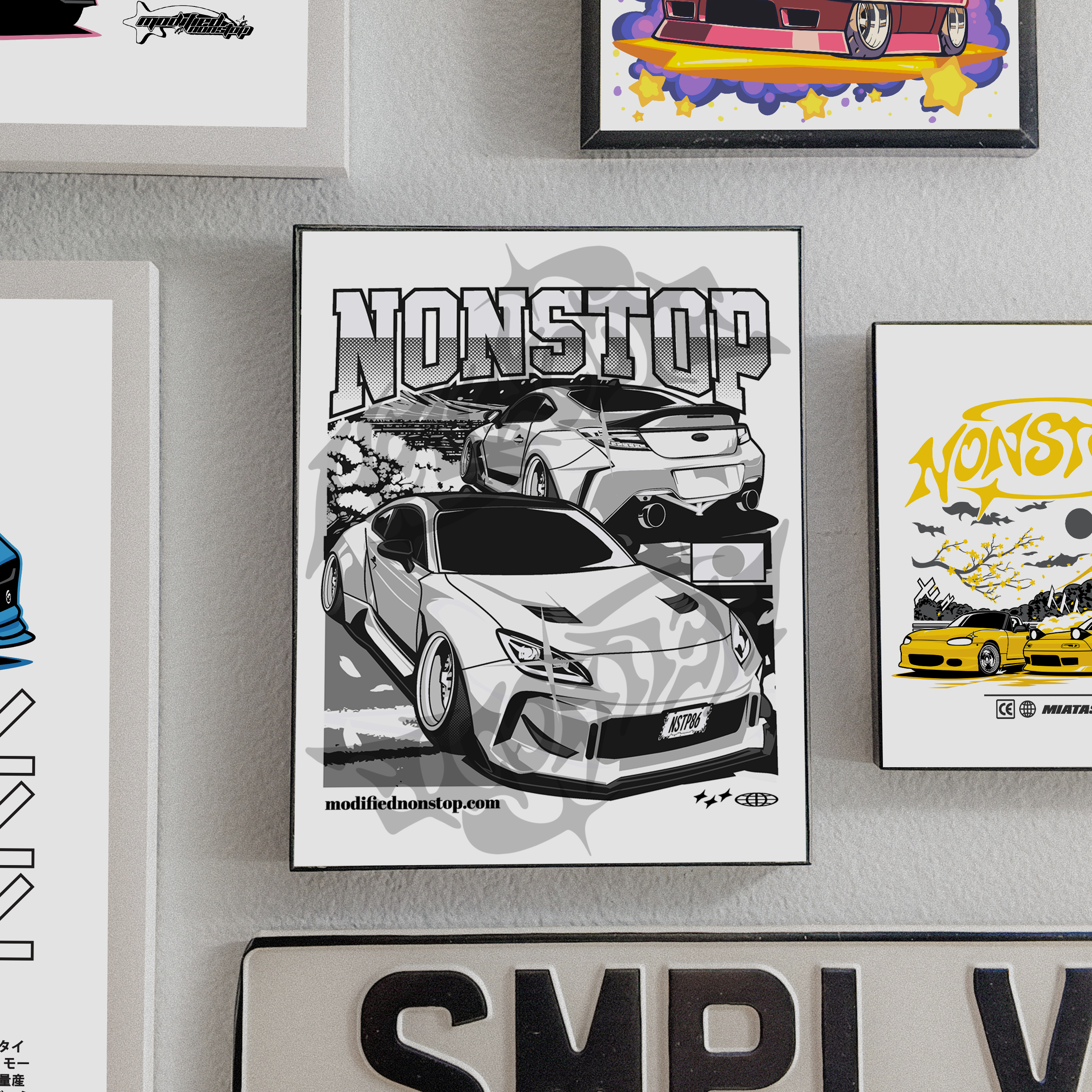 Pearl White GR86 Art Print