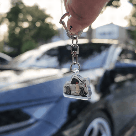 Chibi Car Acrylic Keychains