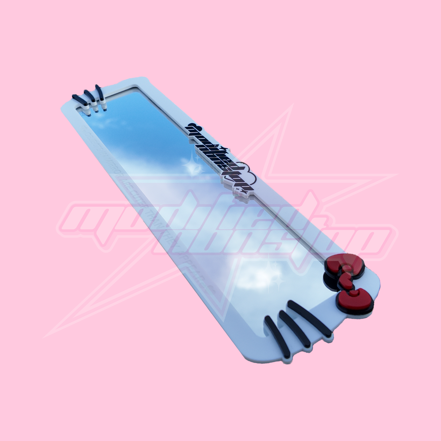 Kutie Kitty Clip-on Rear View Mirror