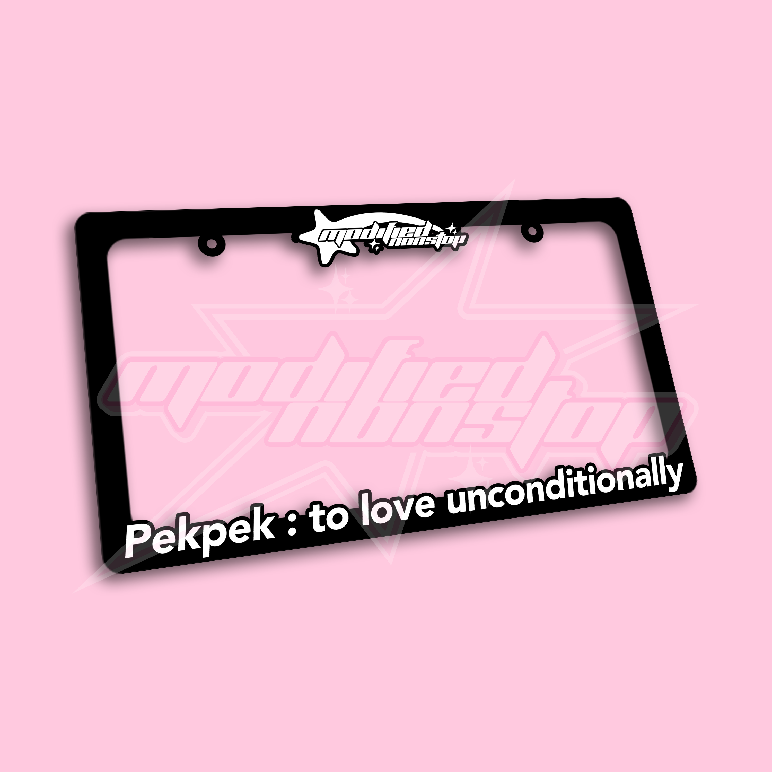 Pekpek License Plate Frame