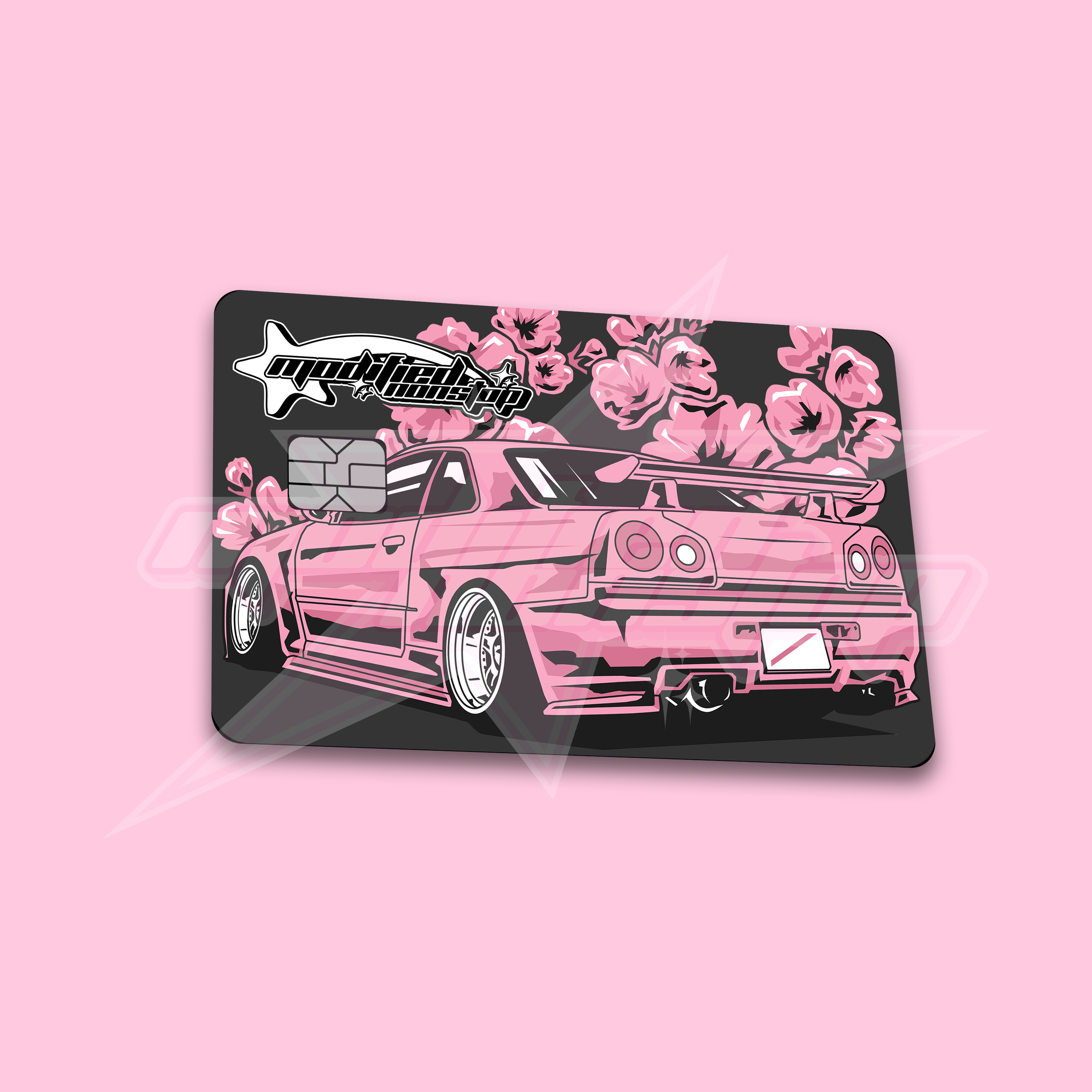 Pink R34 Credit Card Skin