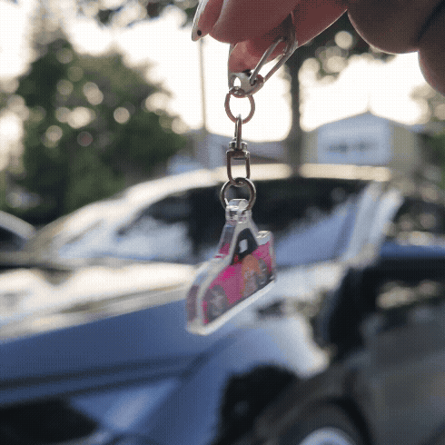 Chibi Car Acrylic Keychains
