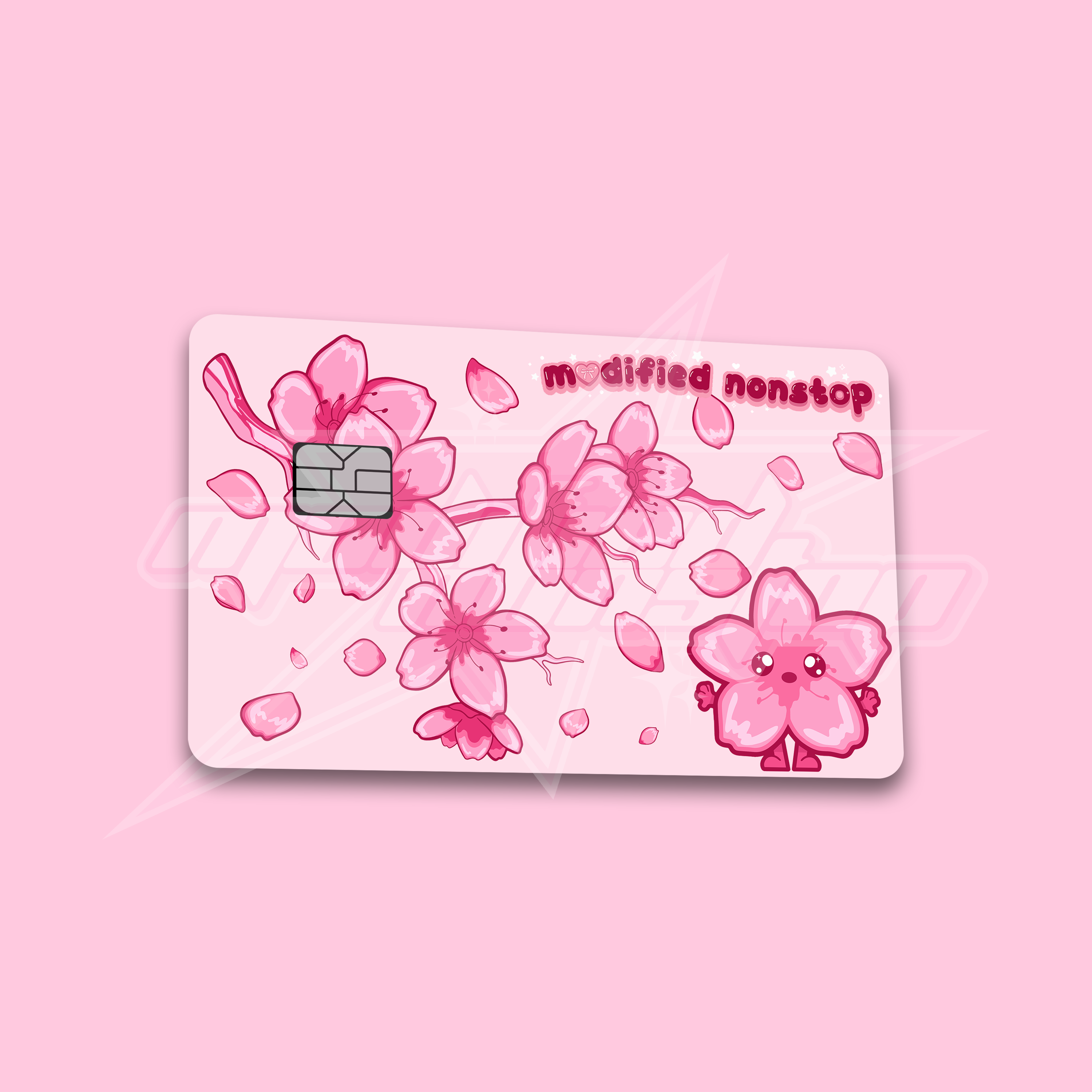 Pink Sakura Credit Card Skin