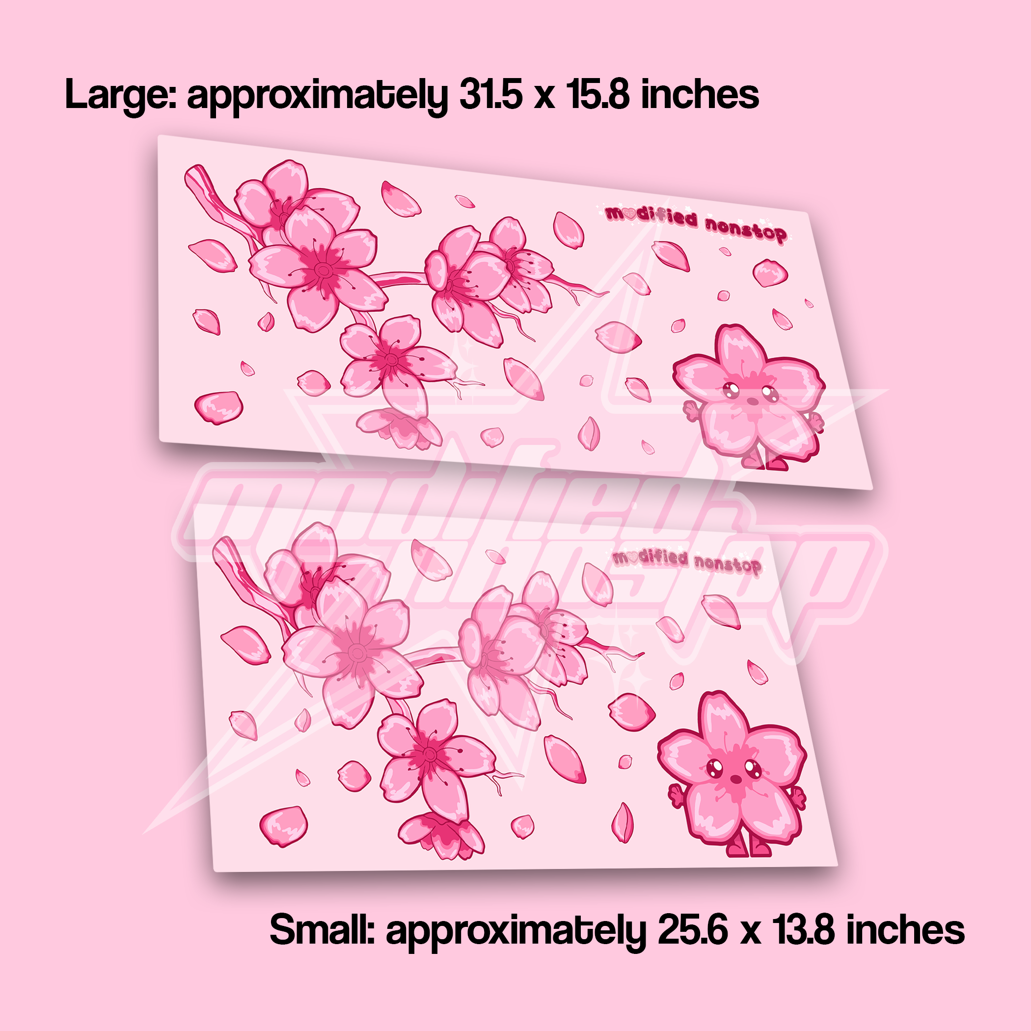 Pink Sakura Sherry Desk Mat