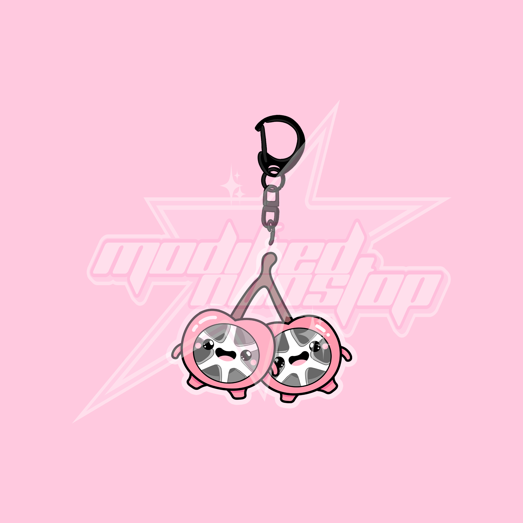 TE37 Cherry Acrylic Keychain