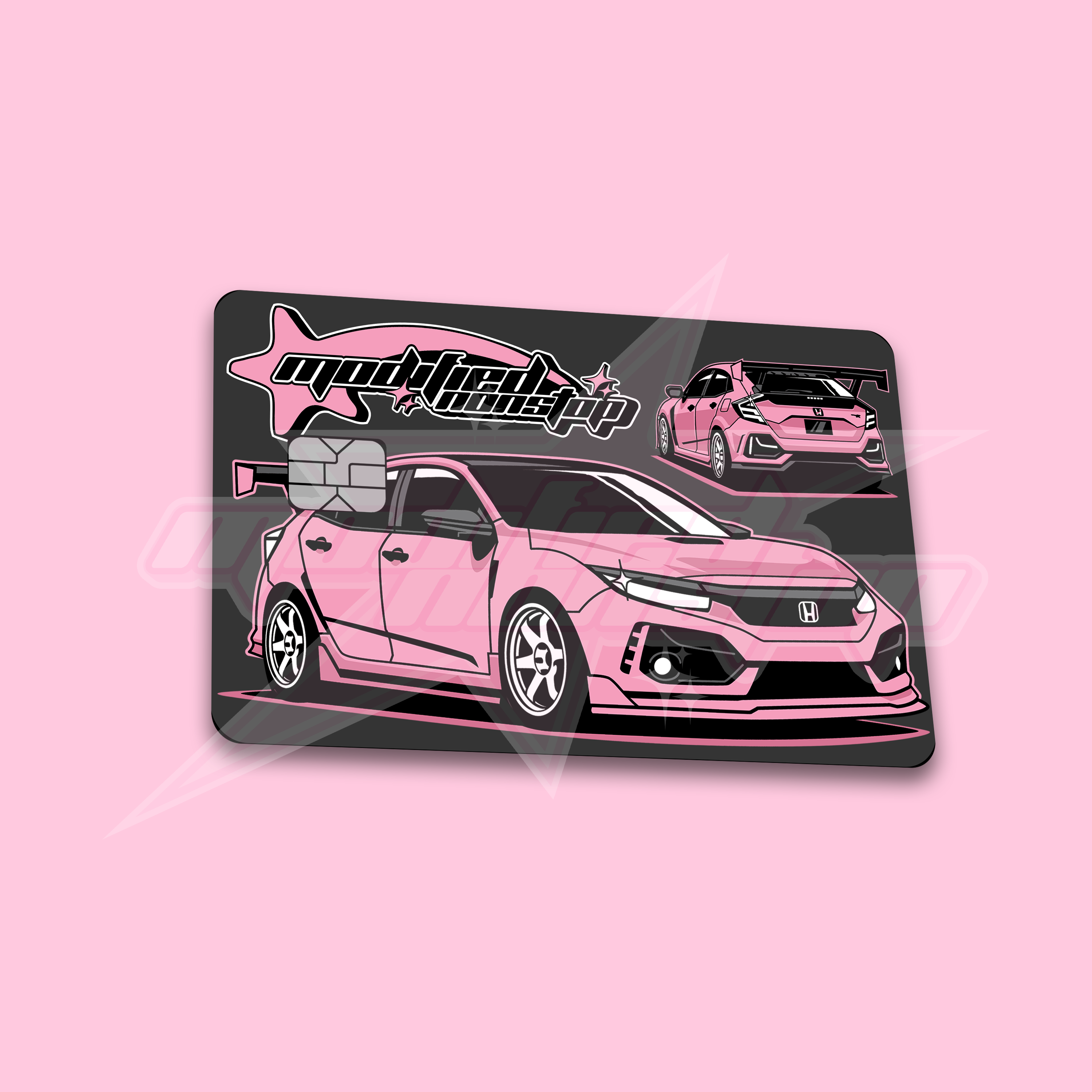Pink Type R Credit Card Skin