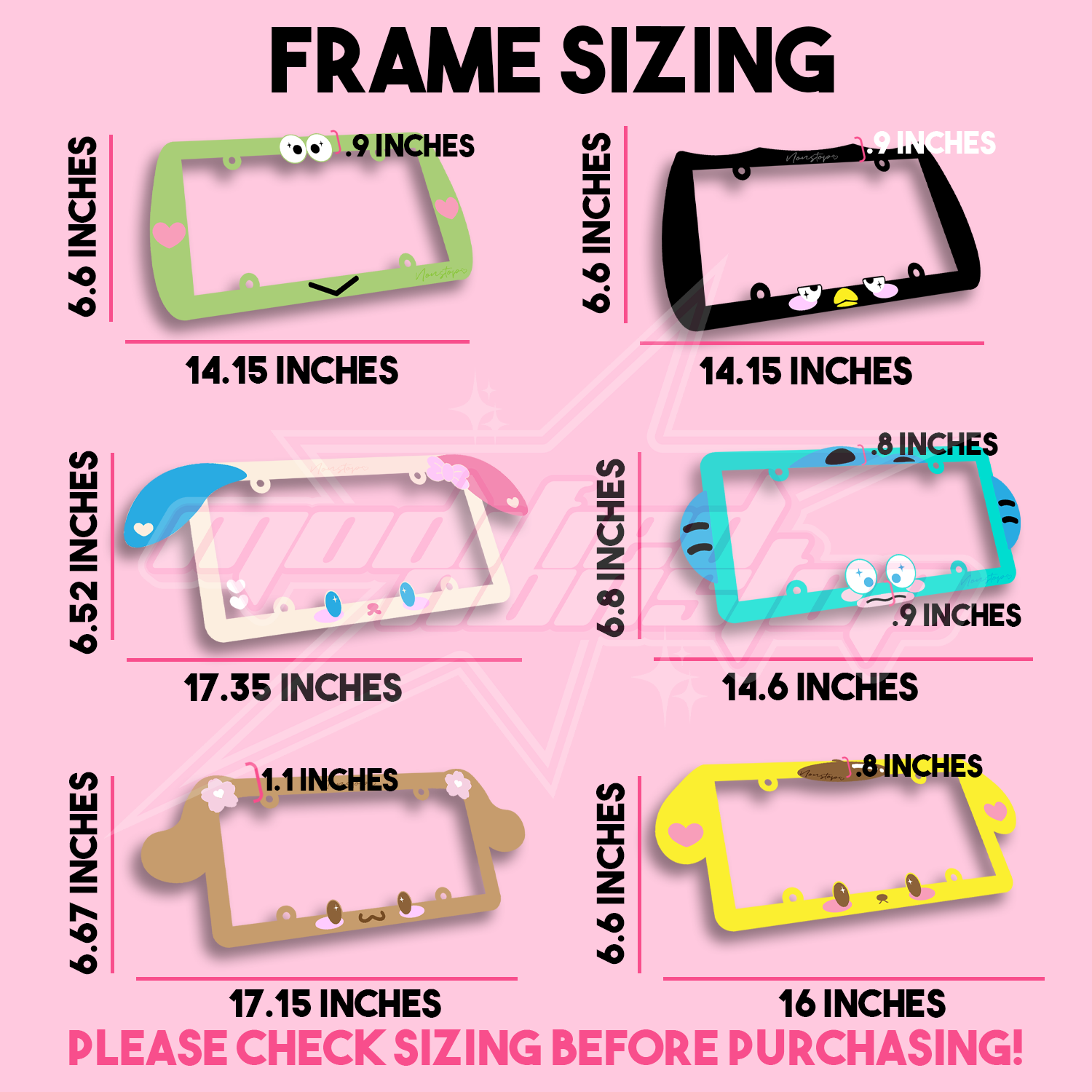 Moody Boi Acrylic License Plate Frame