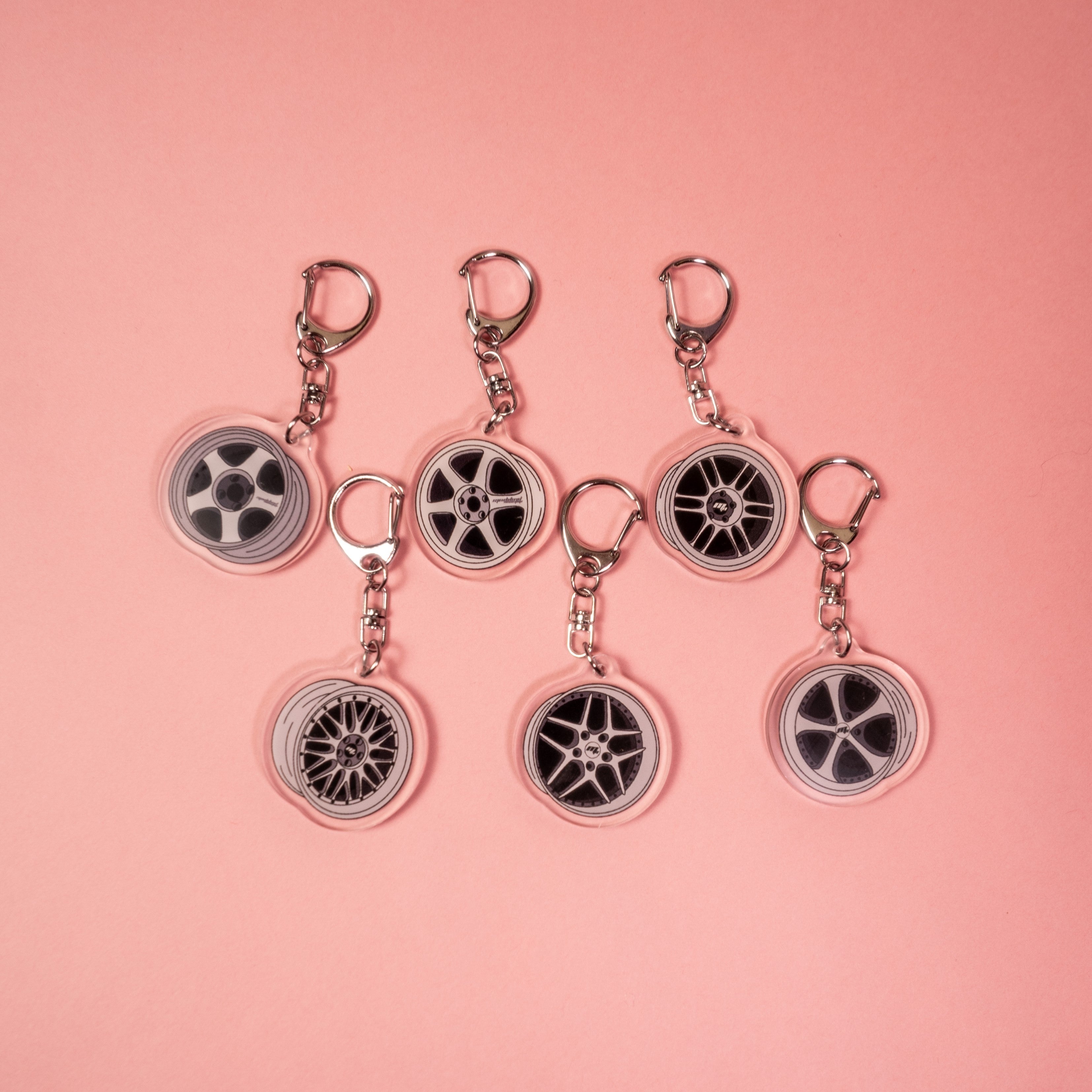Acrylic Wheel Keychains