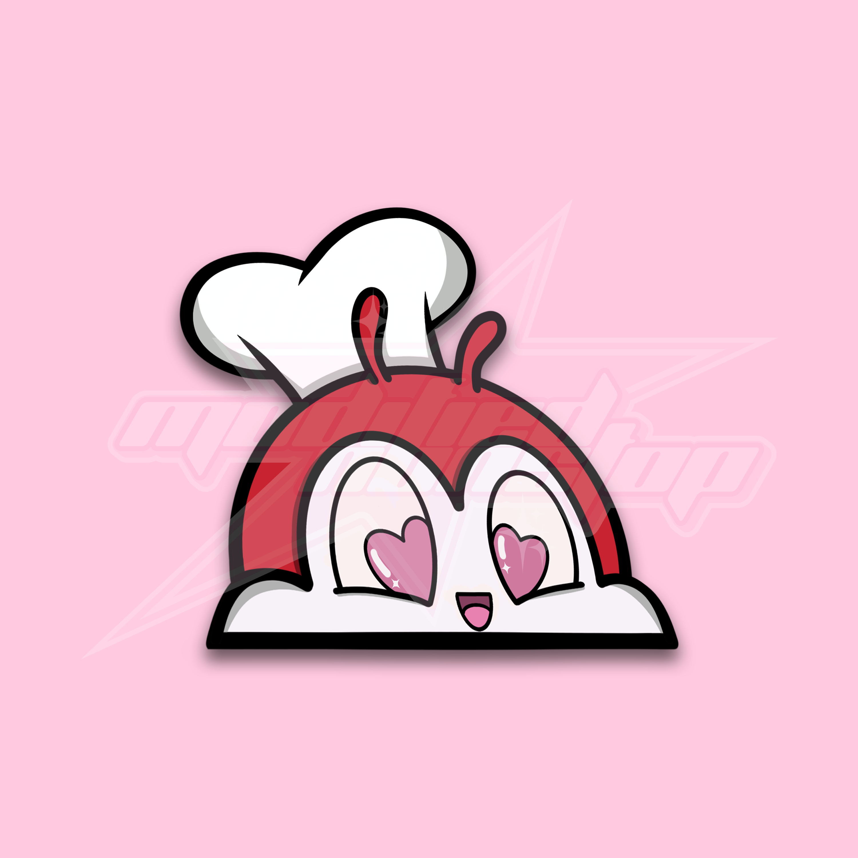 Red Heart Eyes Jollibee Peeker