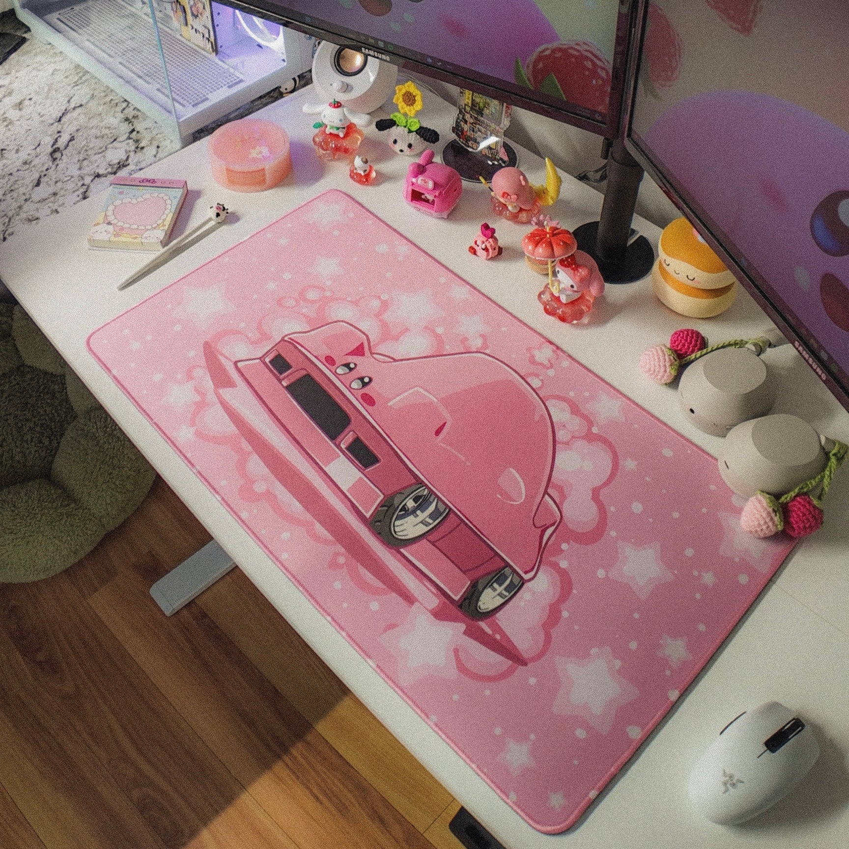 Pink Kirby-yata Desk Mat