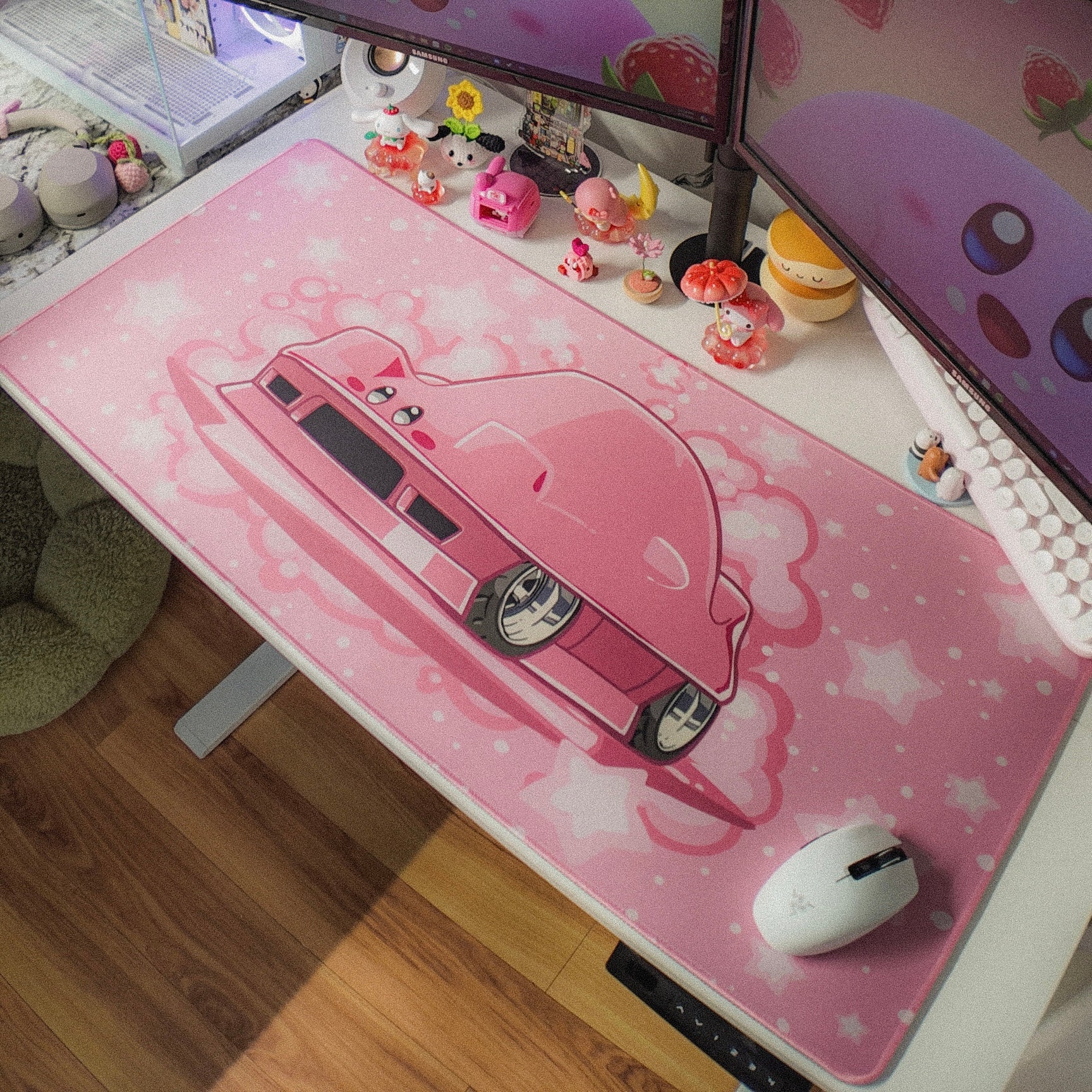 Pink Kirby-yata Desk Mat