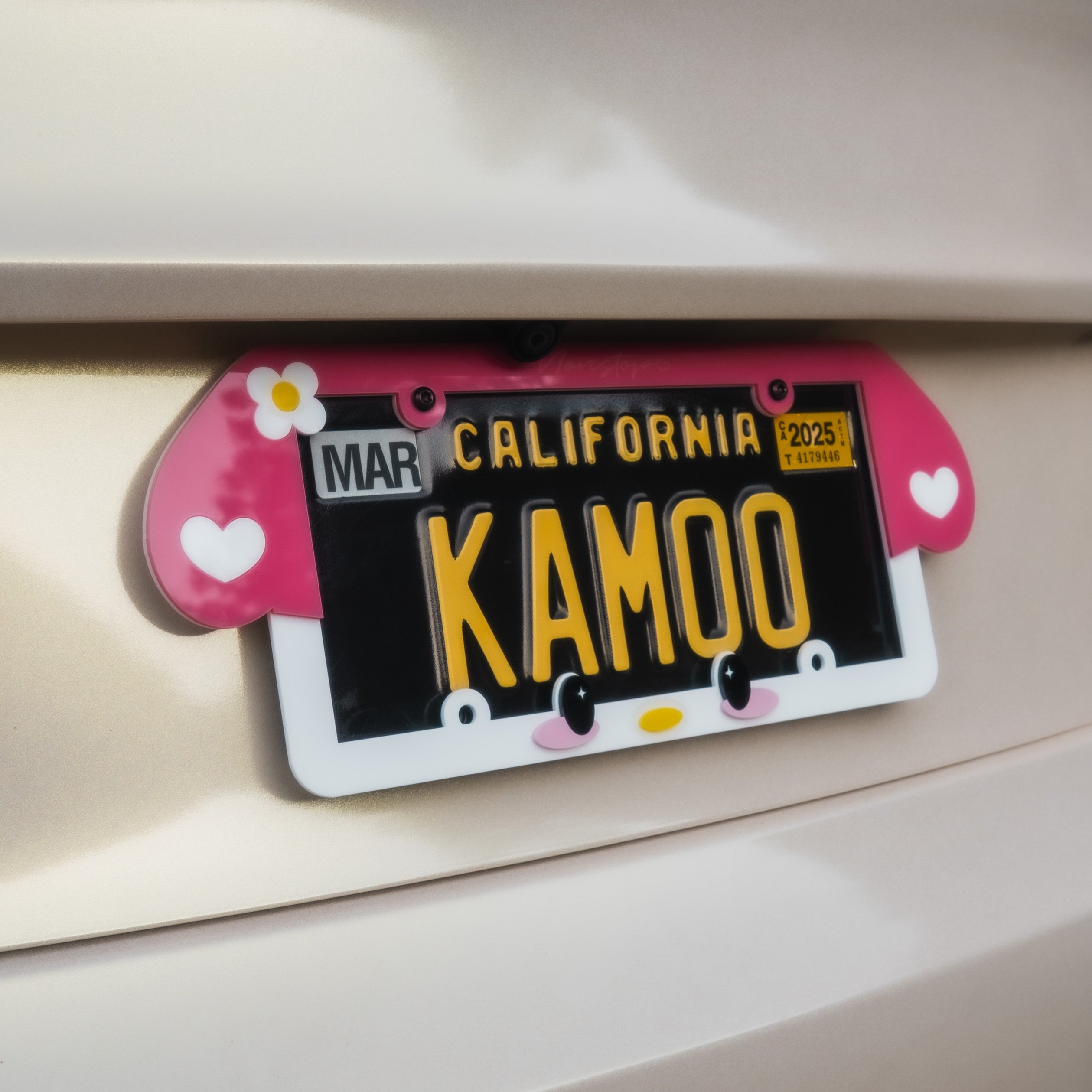 Little Bunny Acrylic License Plate Frame
