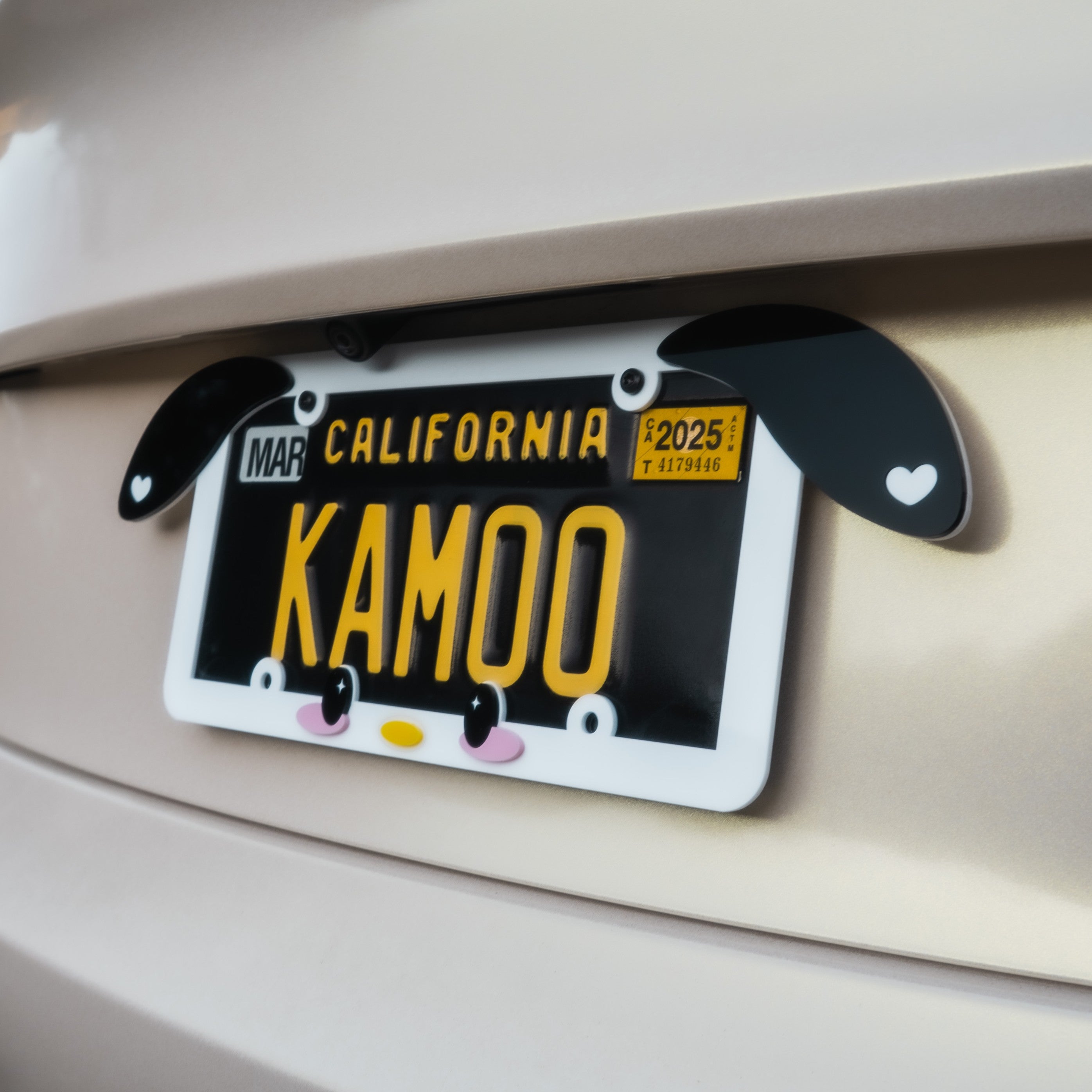 Cutie Pooch License Plate Frame