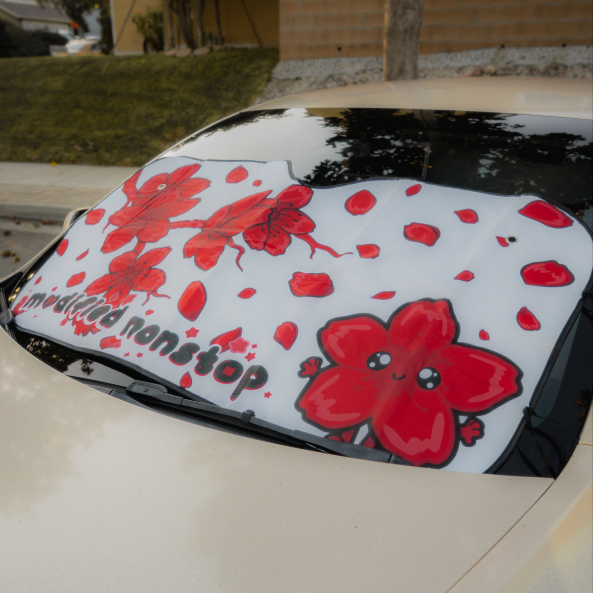 PRE-ORDER Red Sakura Windshield Cover