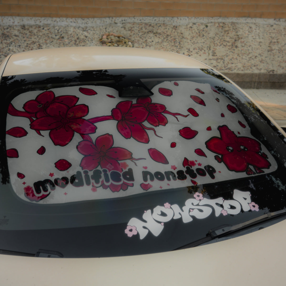 PRE-ORDER Red Sakura Windshield Cover