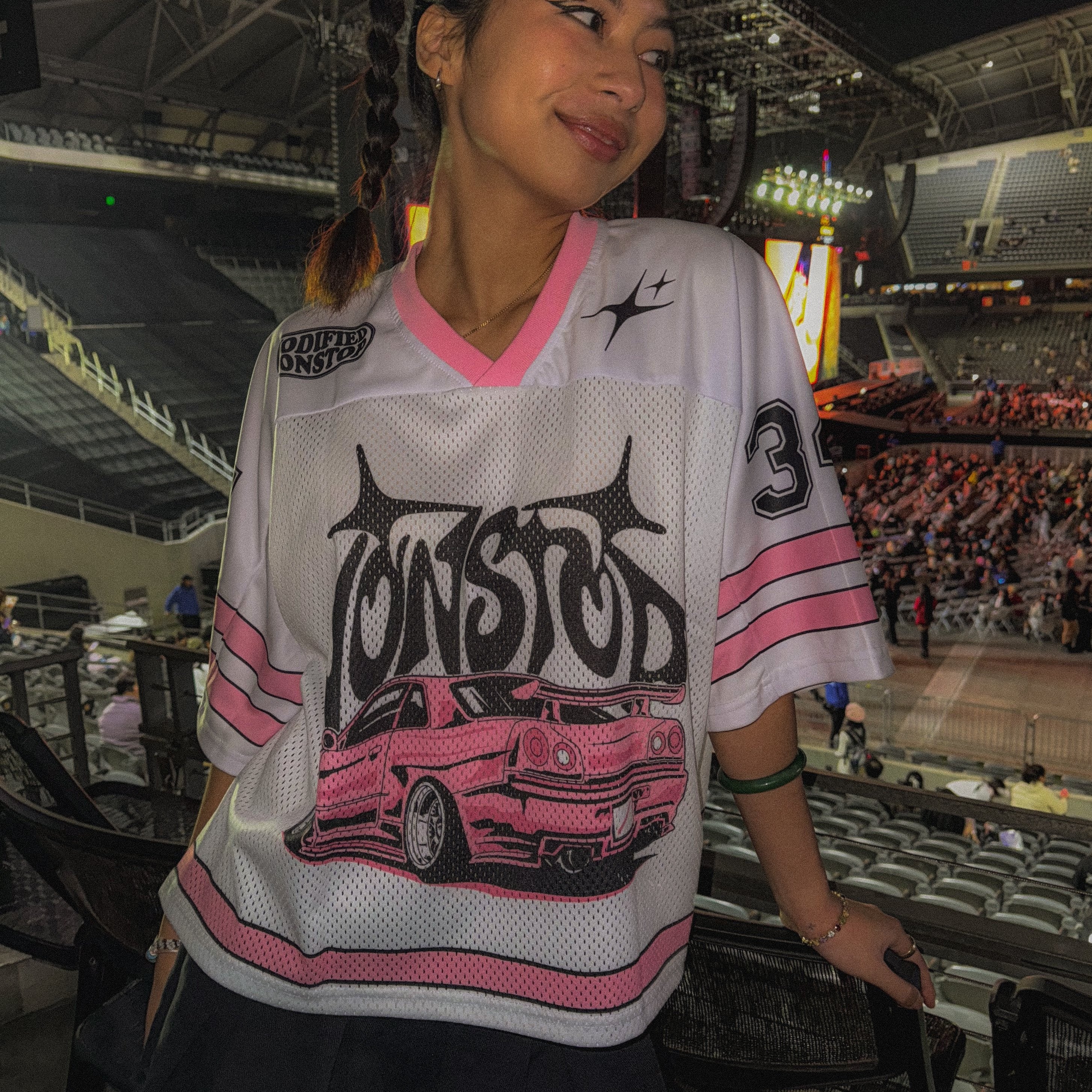 Pink R34 Crop Jersey