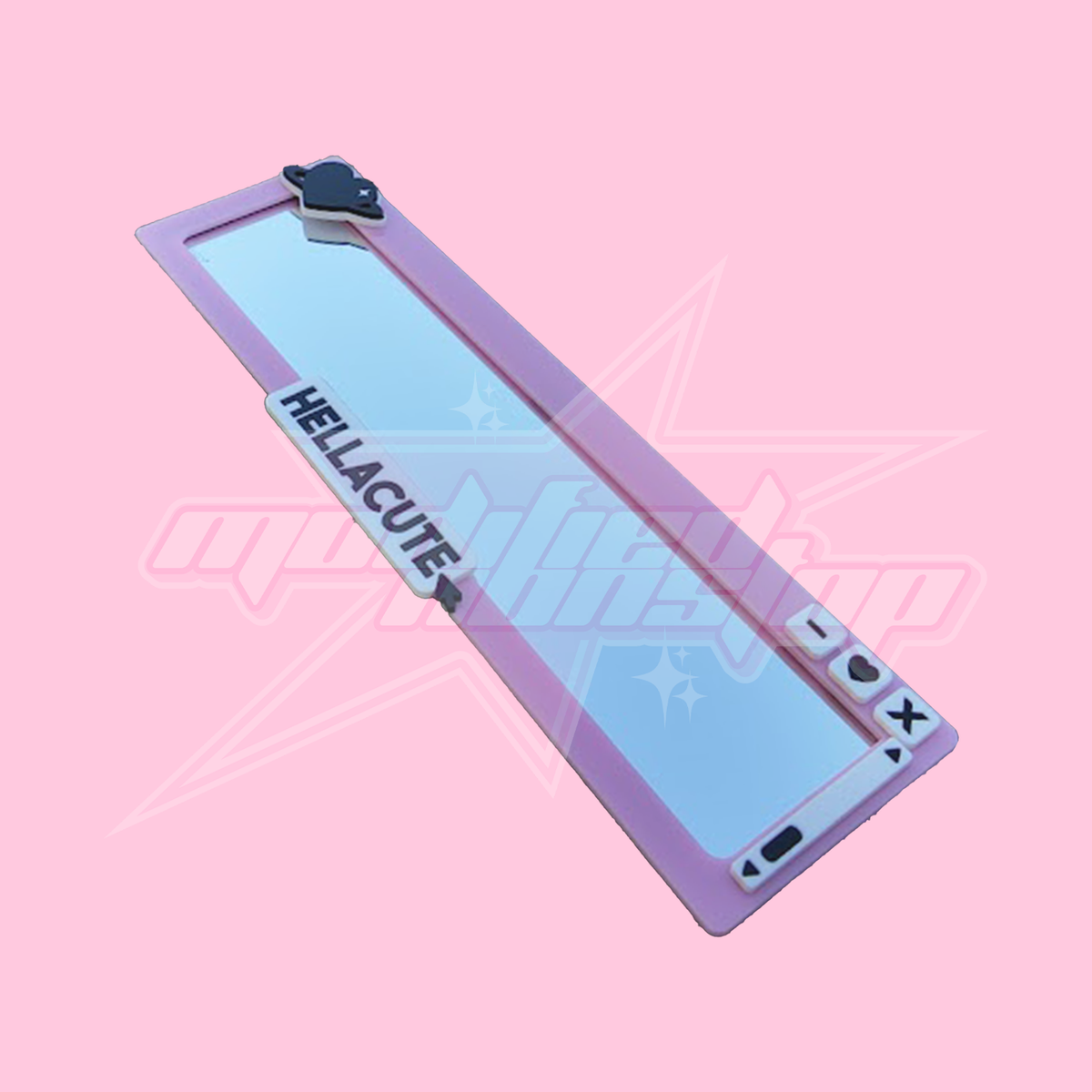 Y2K Hellacute File Clip-on Rear View Mirror