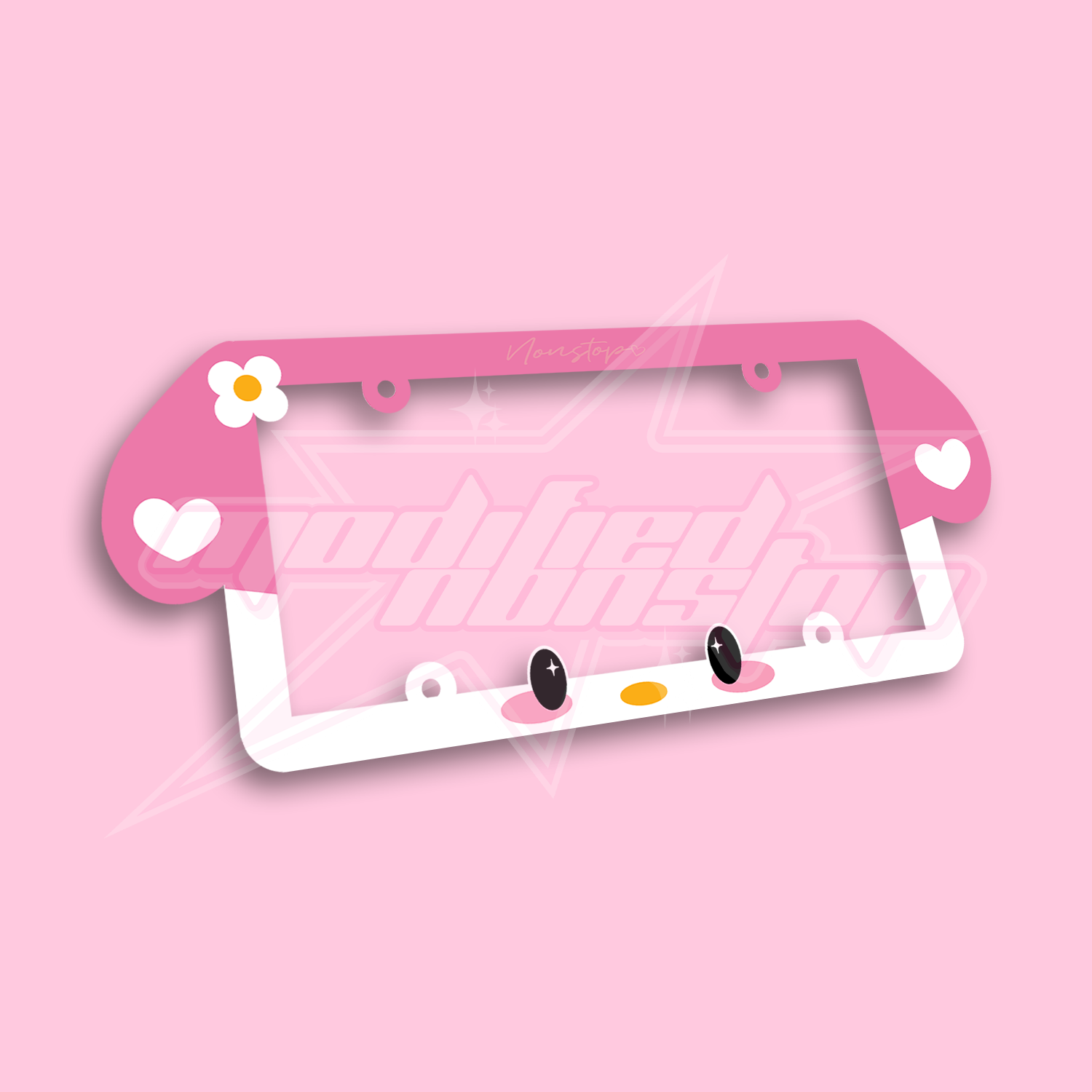 Little Bunny Acrylic License Plate Frame