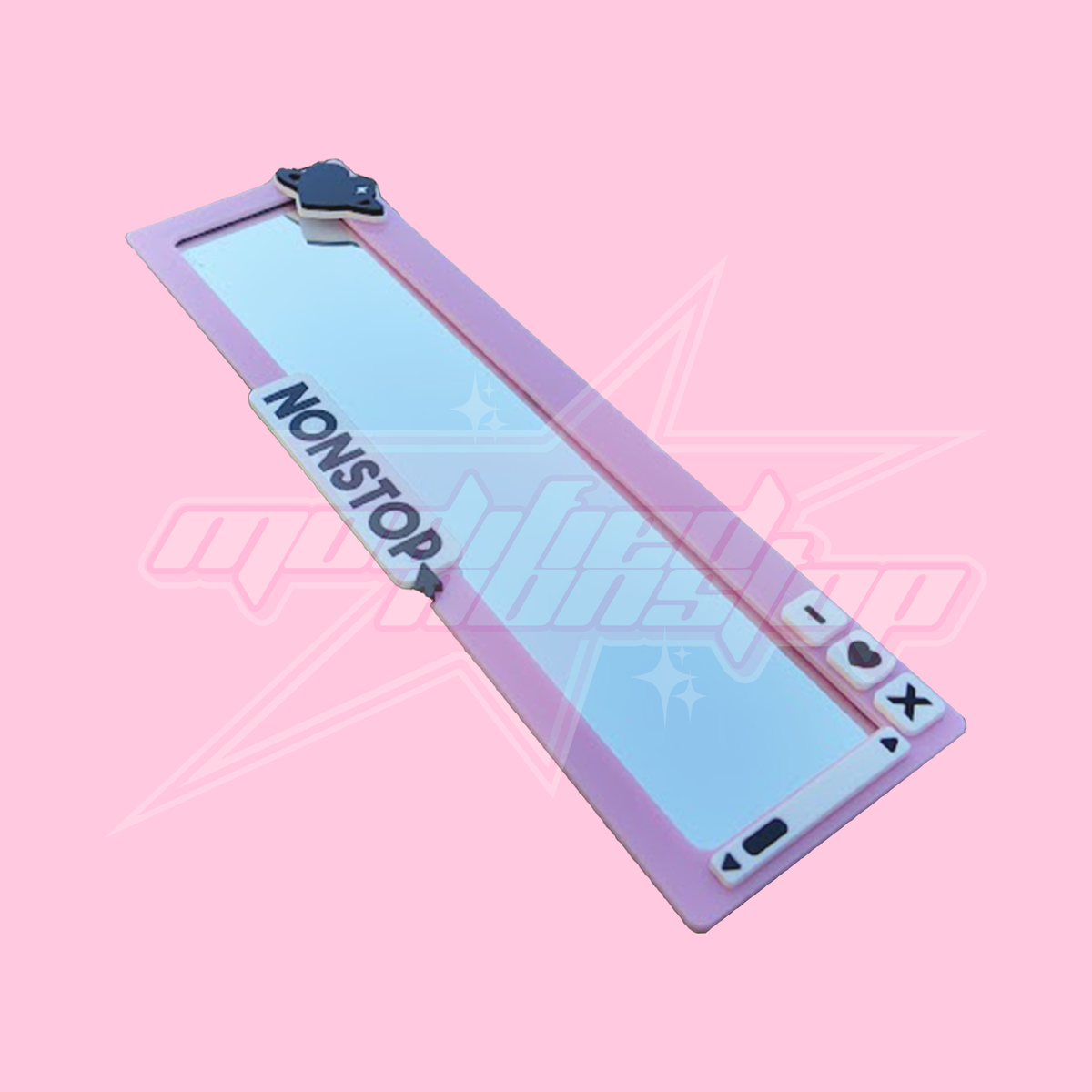 Y2K Nonstop File Clip-on Rear View Mirror