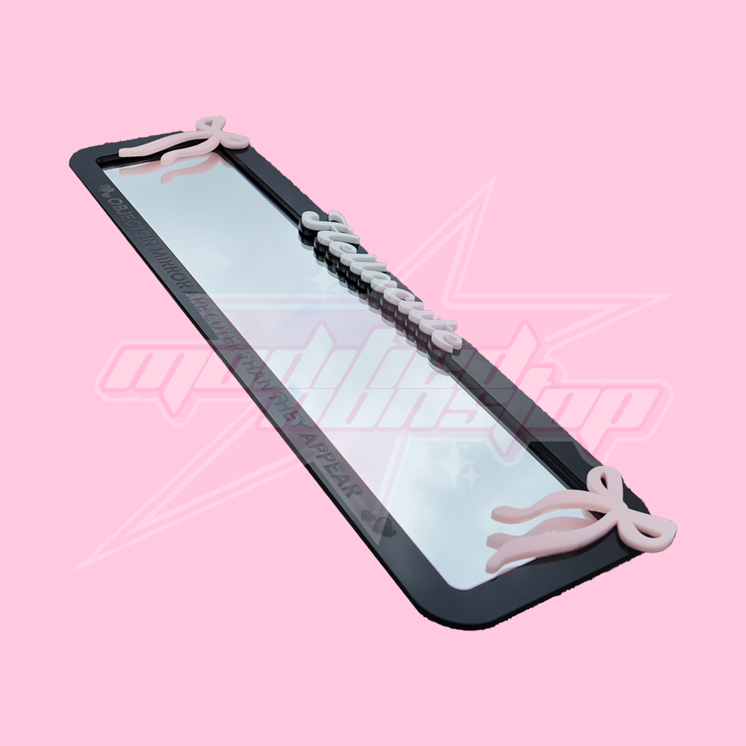 Double Bow Clip-on Rear View Mirror