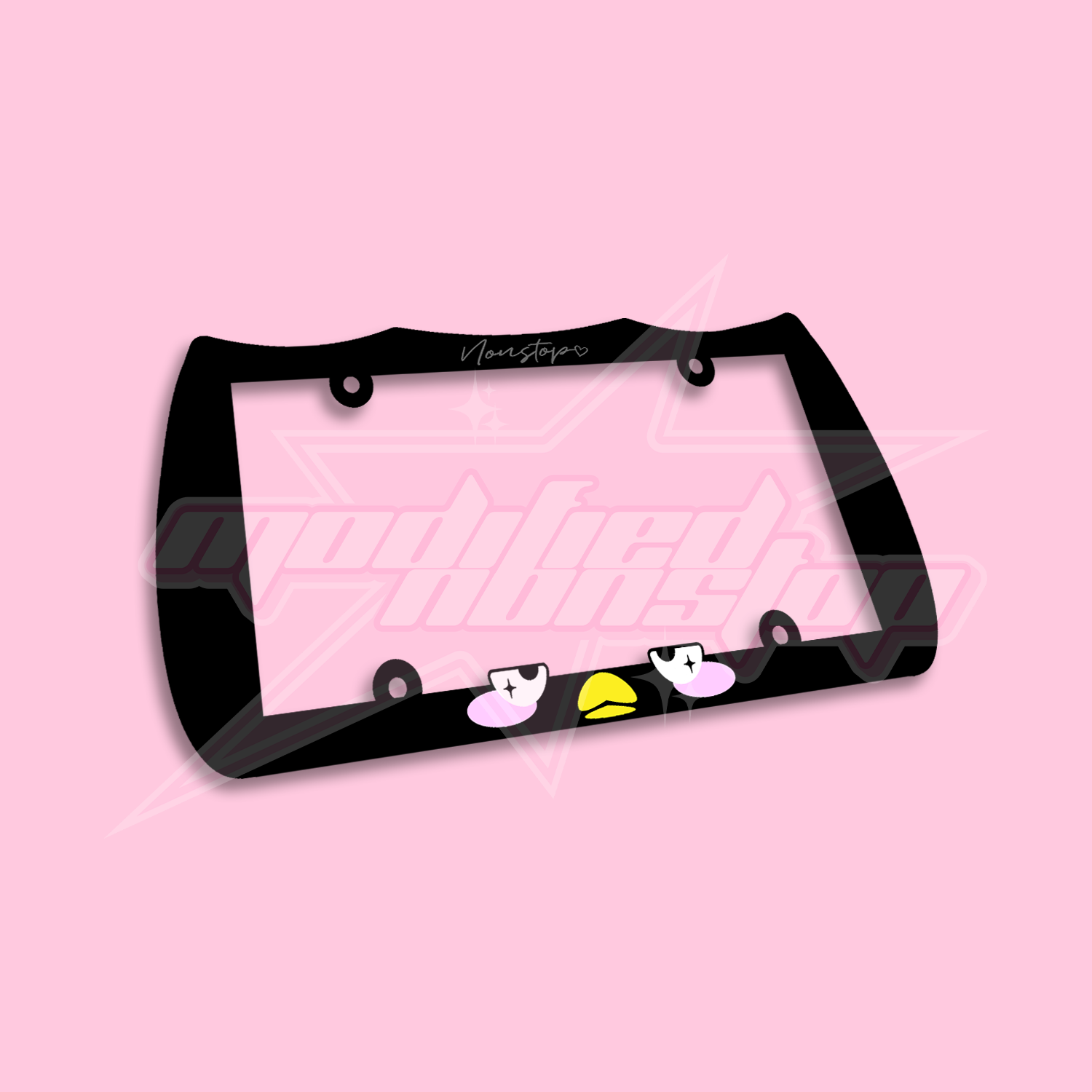 Moody Boi Acrylic License Plate Frame