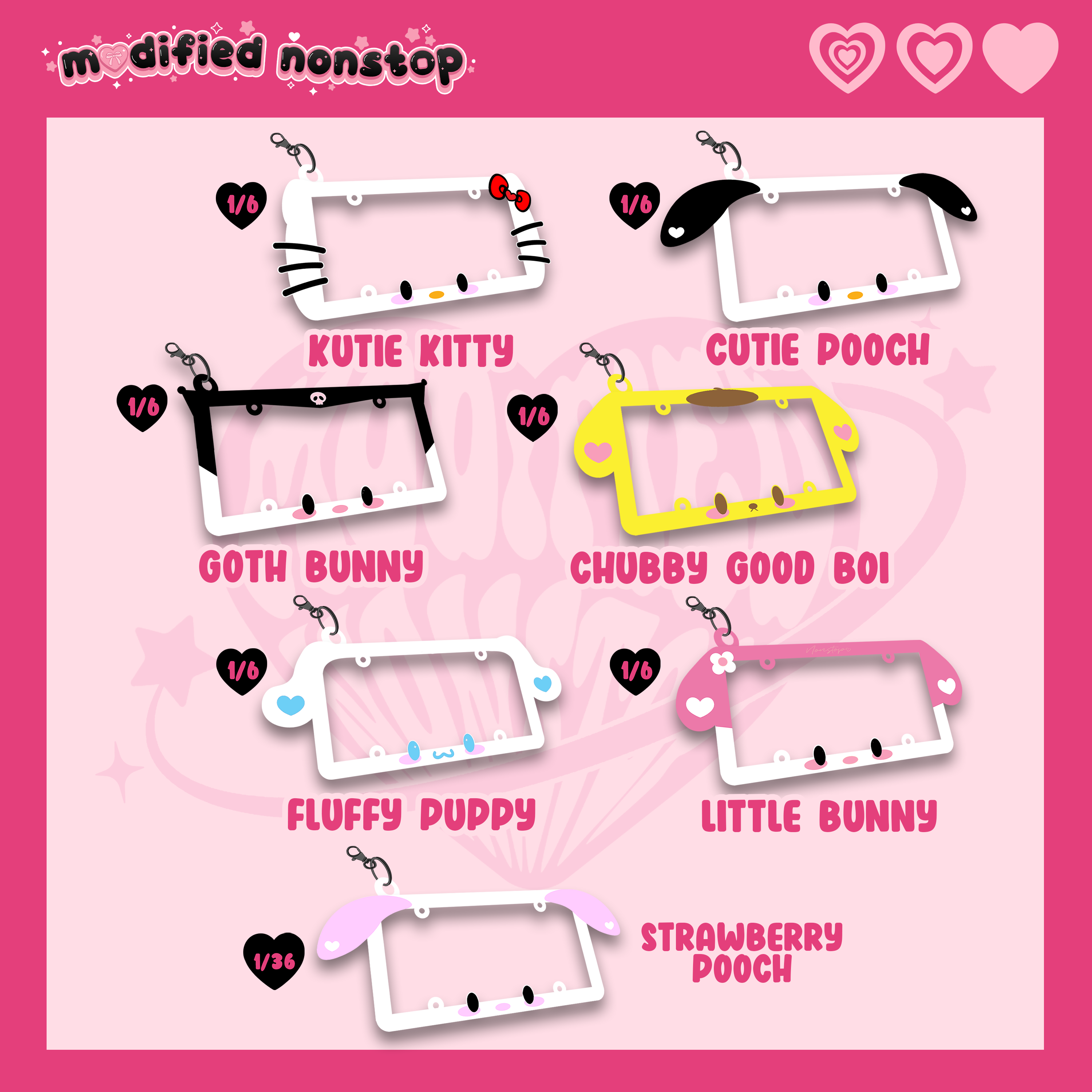 Mini Cutie Frames Keychain Blind Box