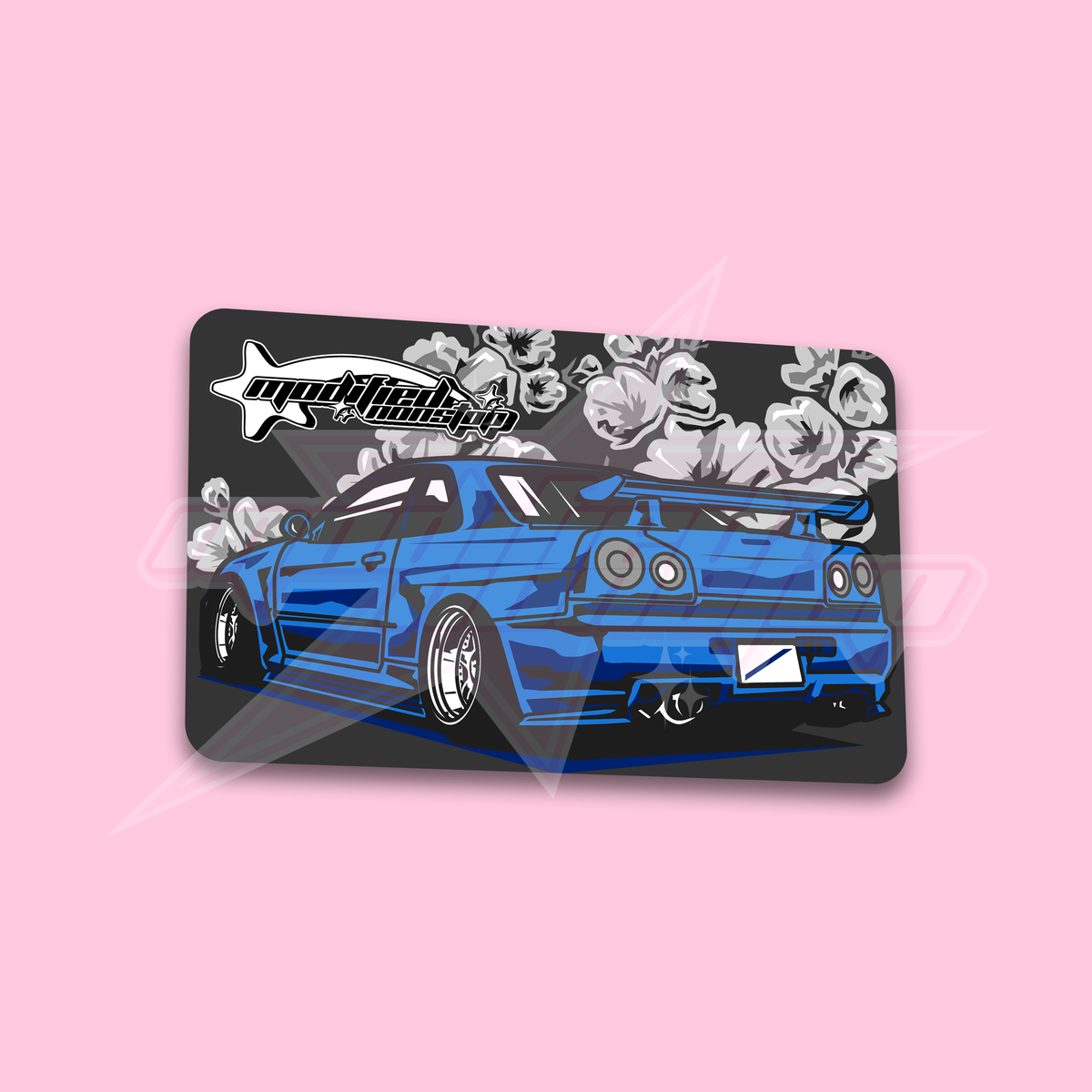 Blue R34 Credit Card Skin