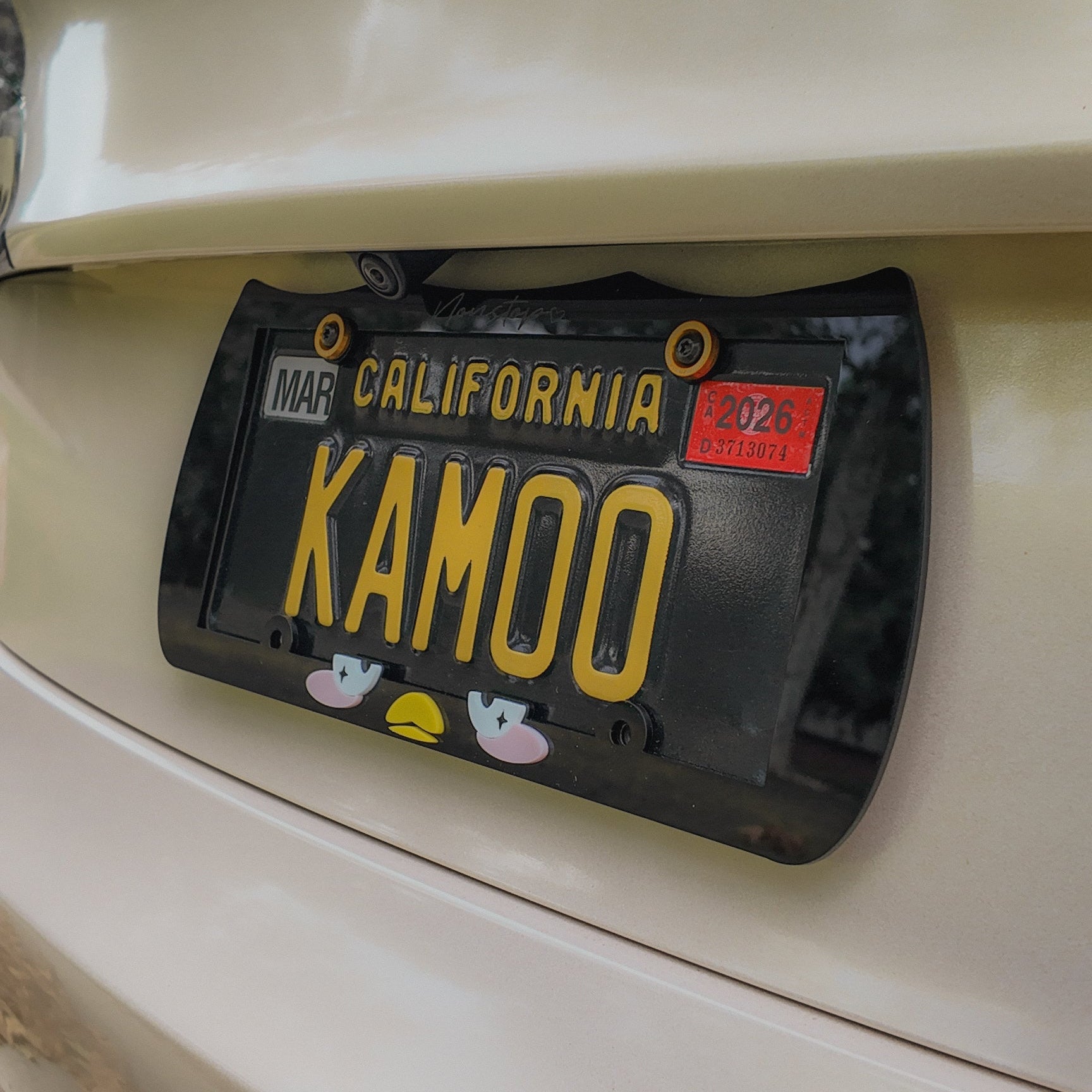 Moody Boi Acrylic License Plate Frame