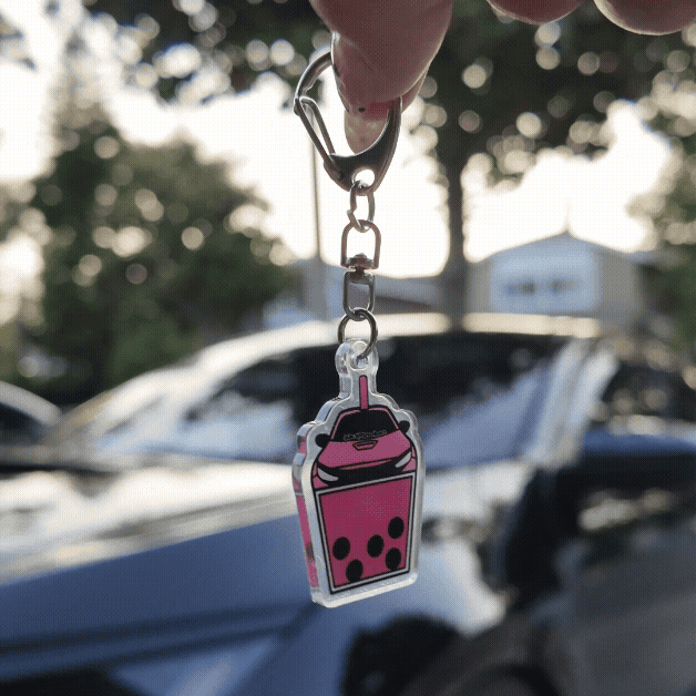 Boba Car Acrylic Keychains