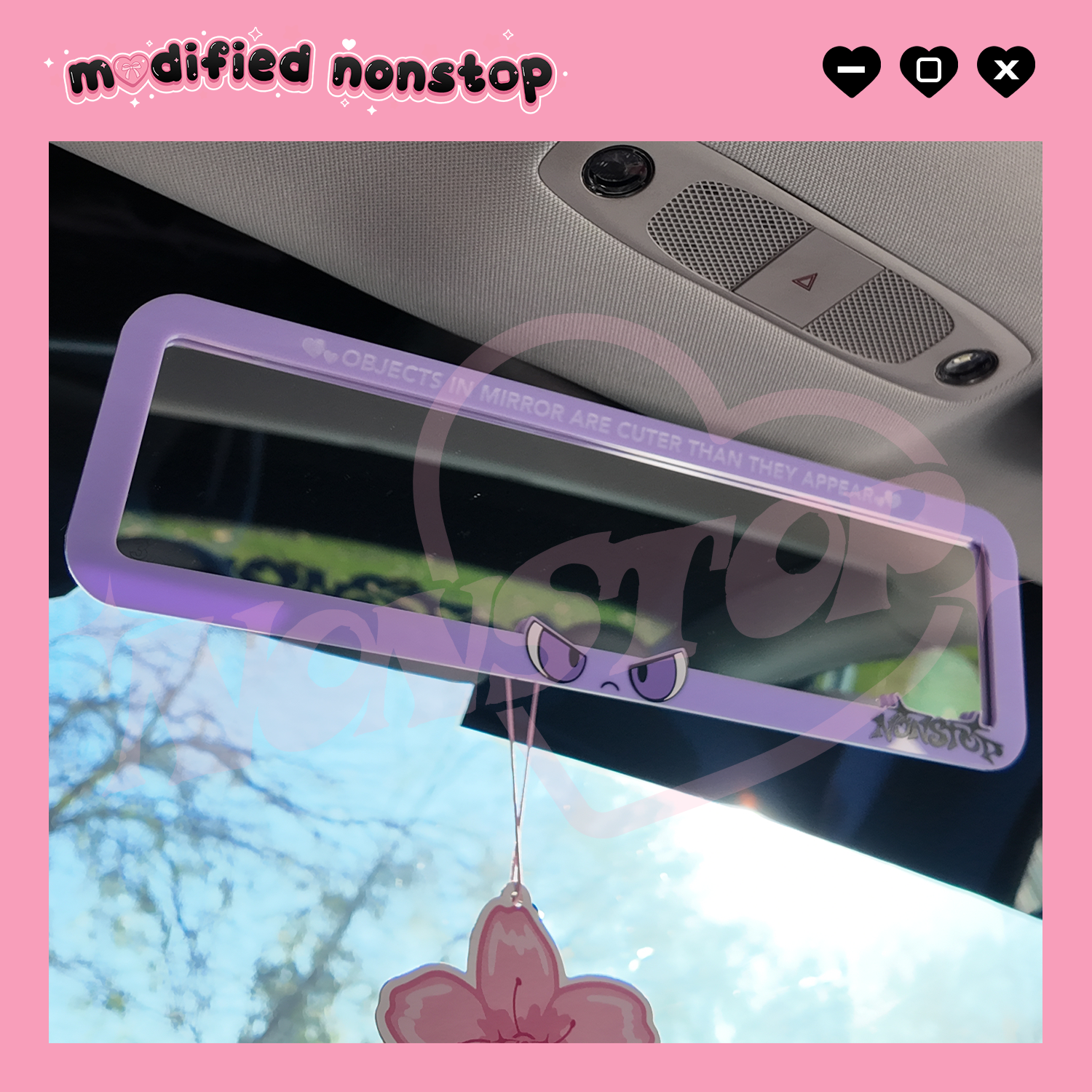 Gengar Eyes Clip-on Rear View Mirror (NO engraving)