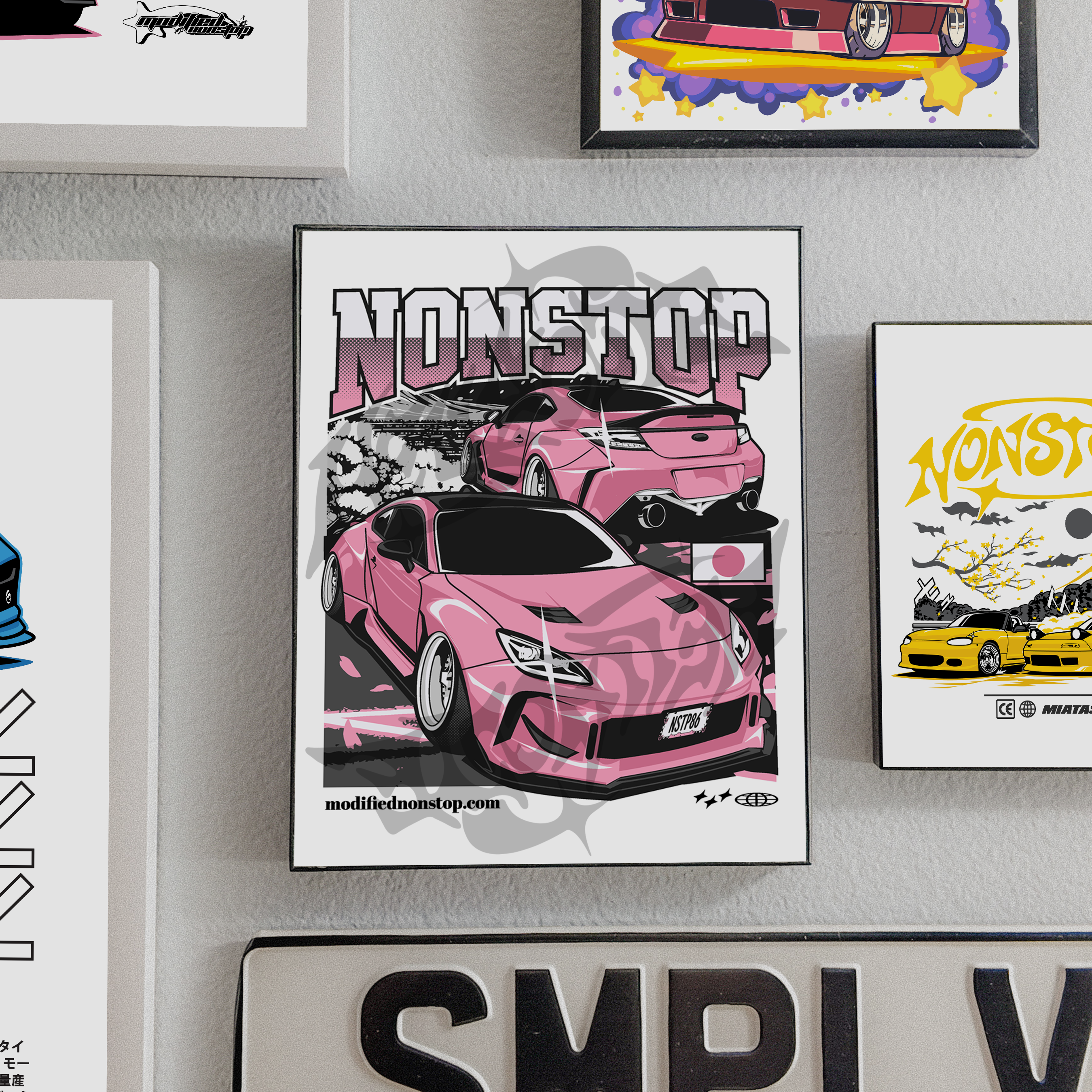 Pink GR86 Art Print