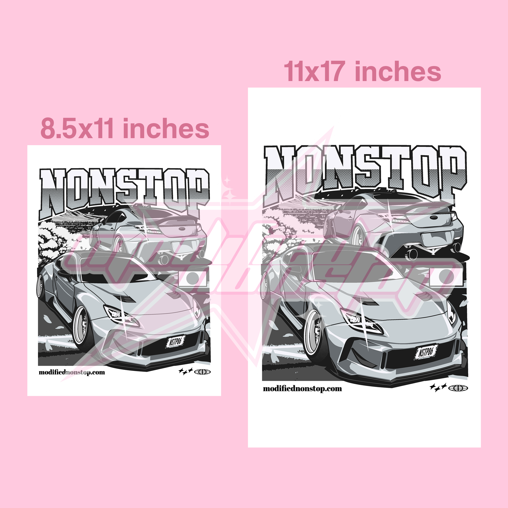 Ice Silver GR86 Art Print