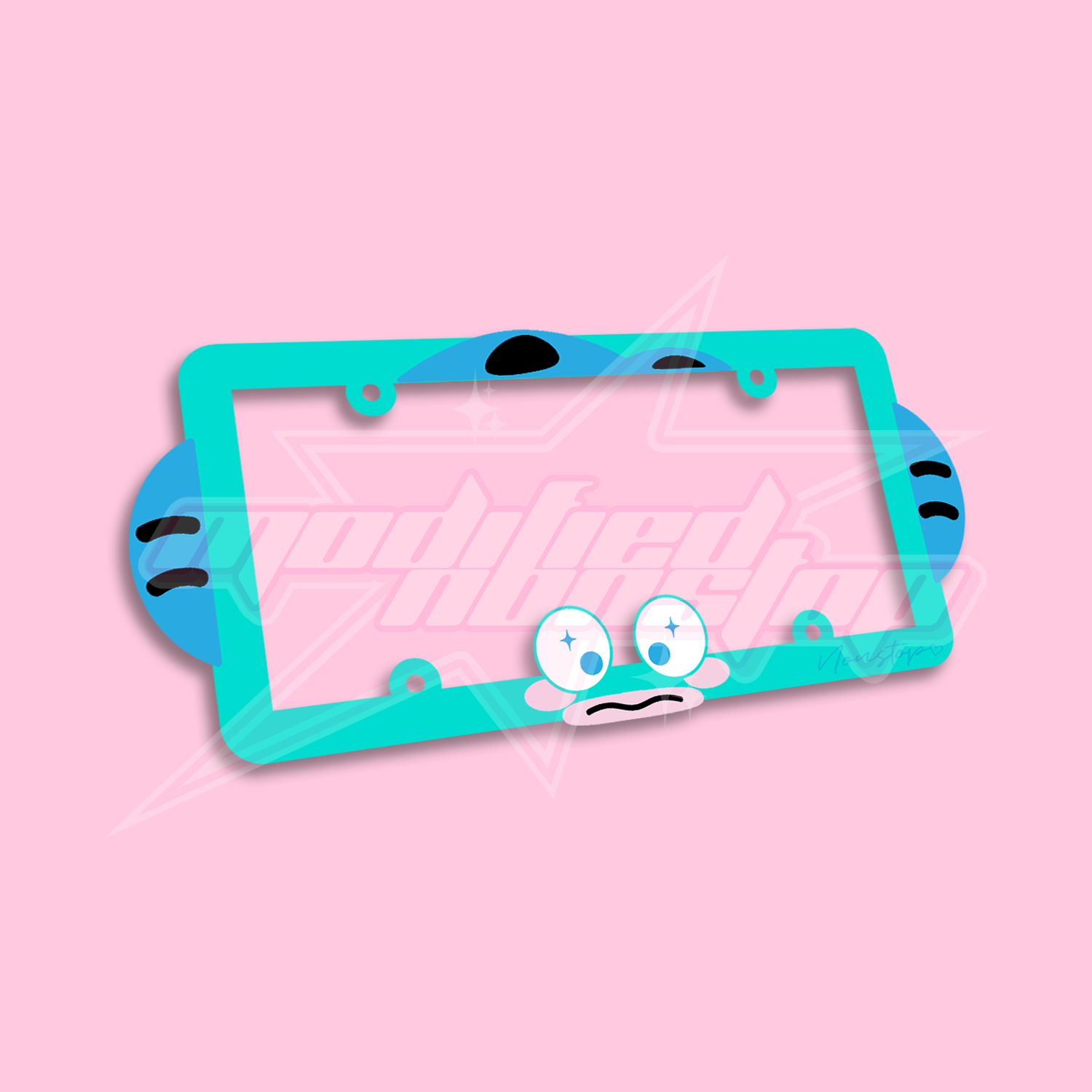 Fish Boi Acrylic License Plate Frame