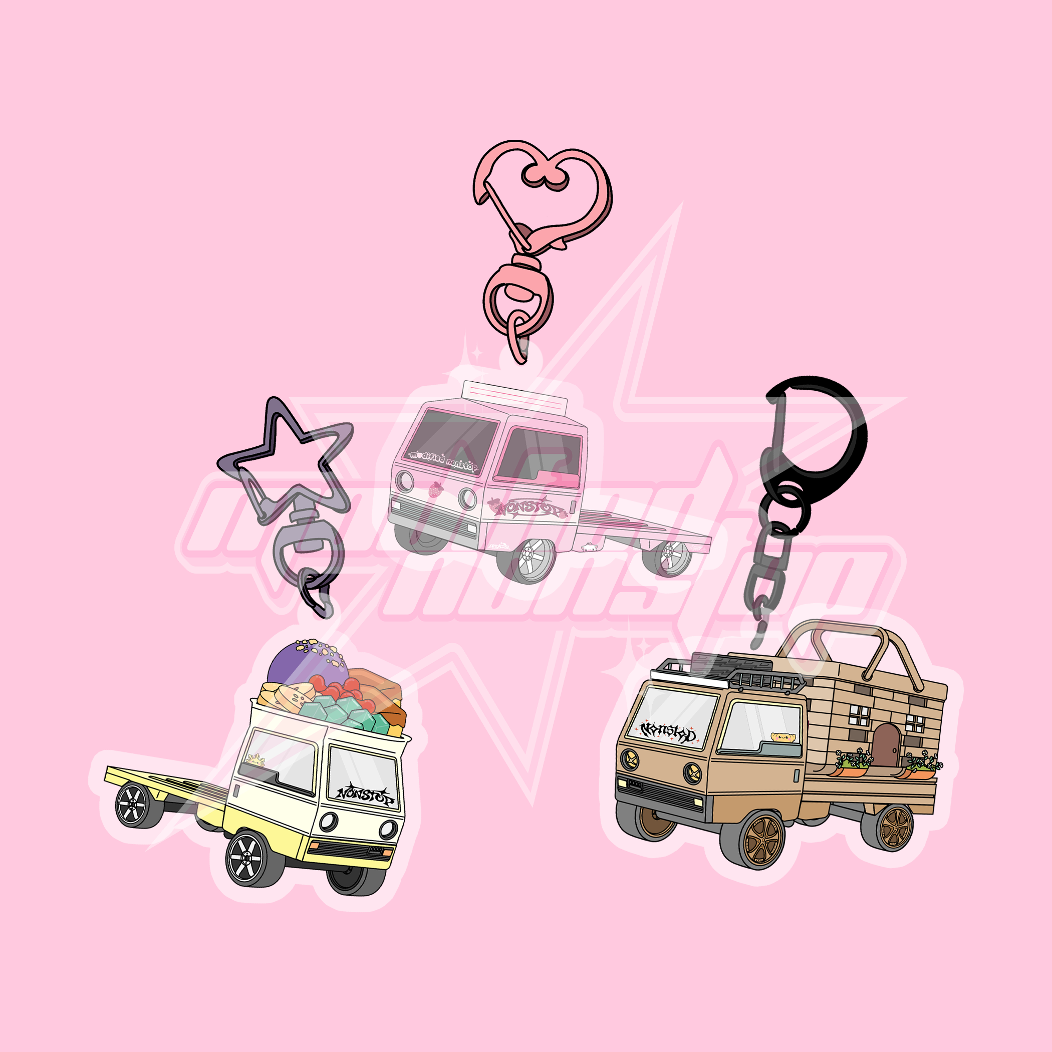 Kei Truck Acrylic Keychain