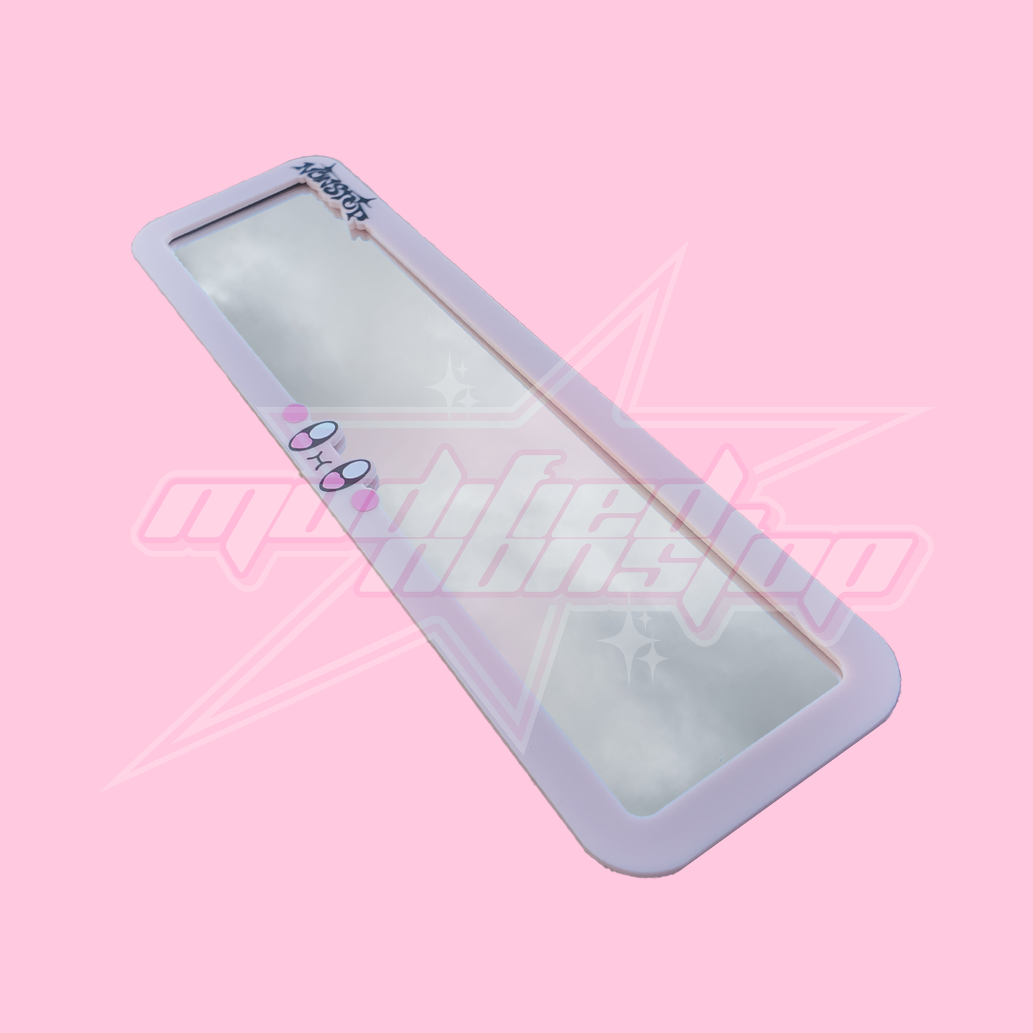 Kirby Eyes Clip-on Rear View Mirror (NO engraving)