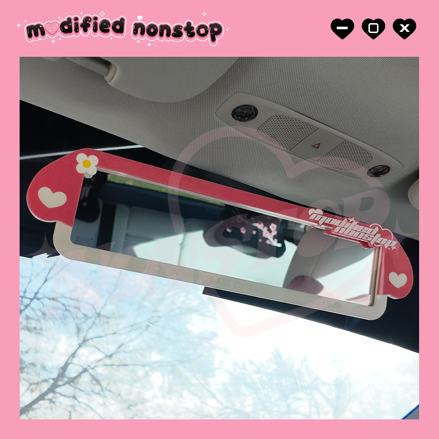 Little Bunny Clip-on Rear View Mirror