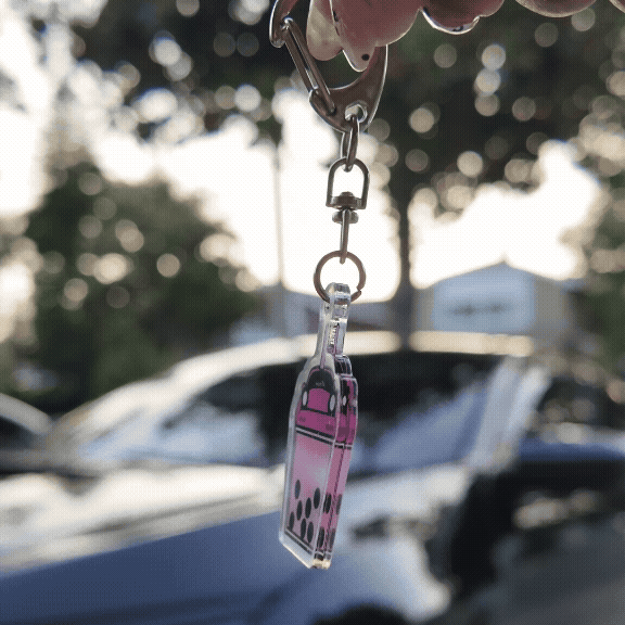 Boba Car Acrylic Keychains