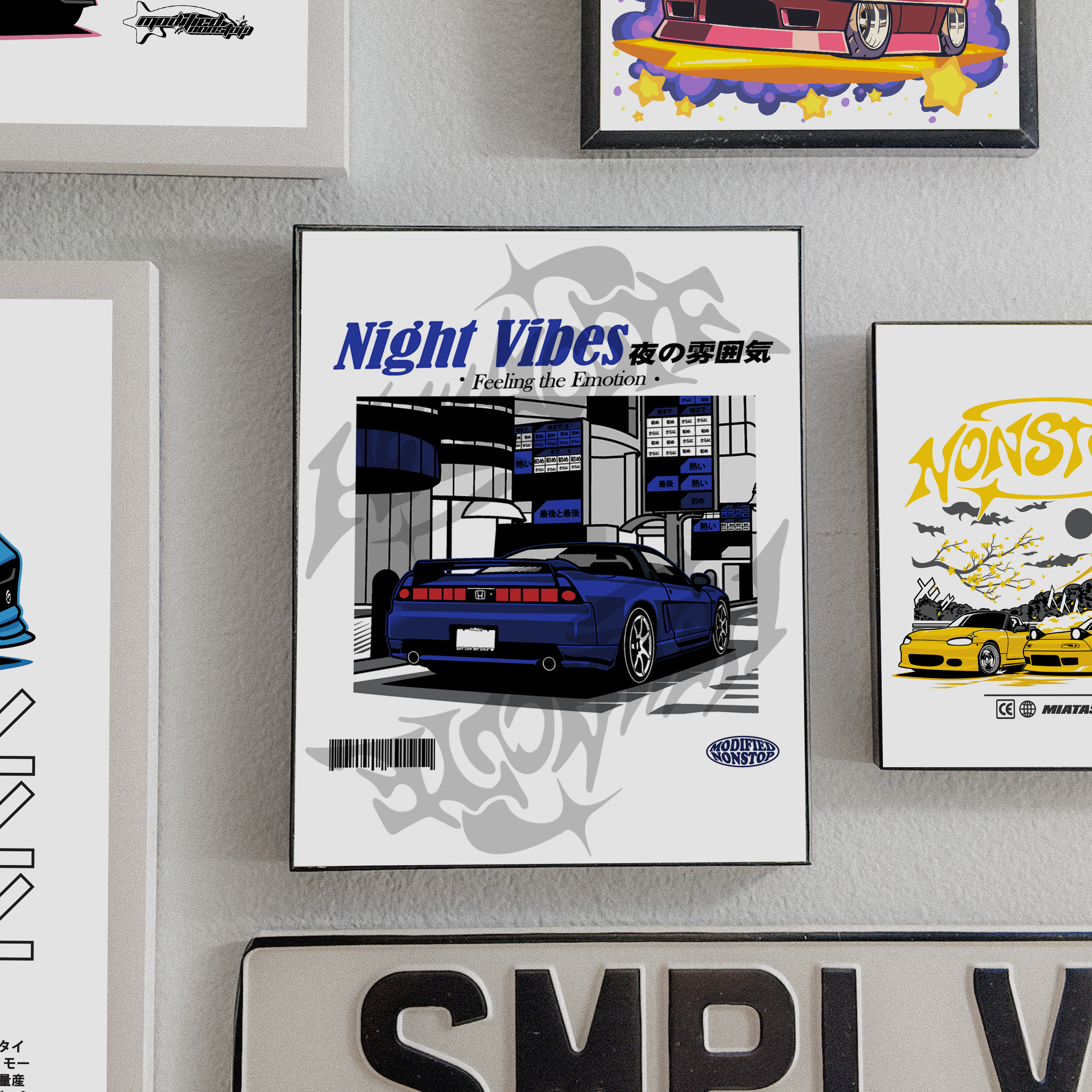 Monaco Blue Pearl NSX Art Print