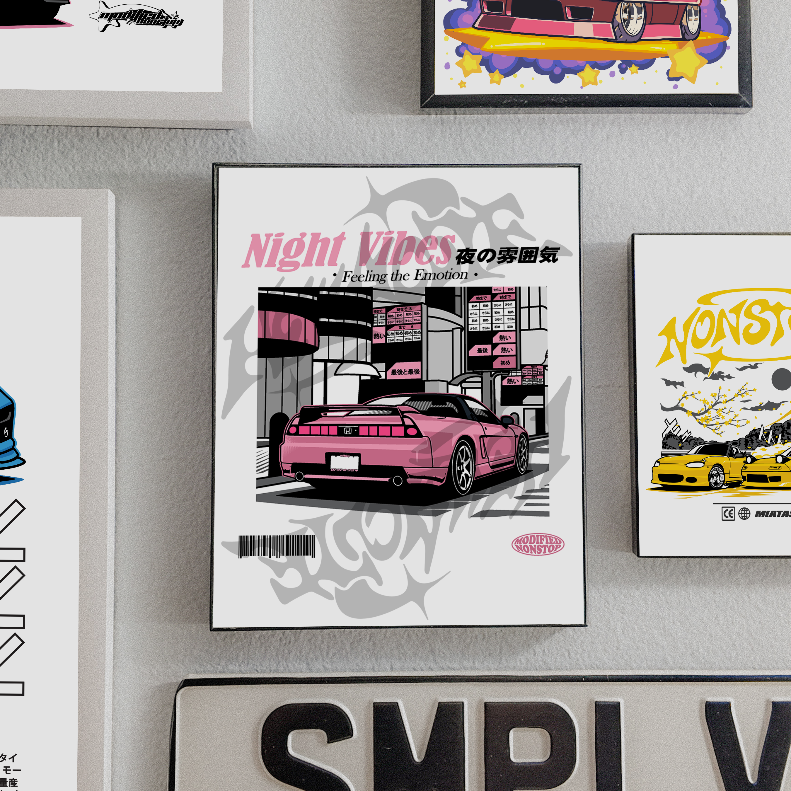 Pink NSX Art Print