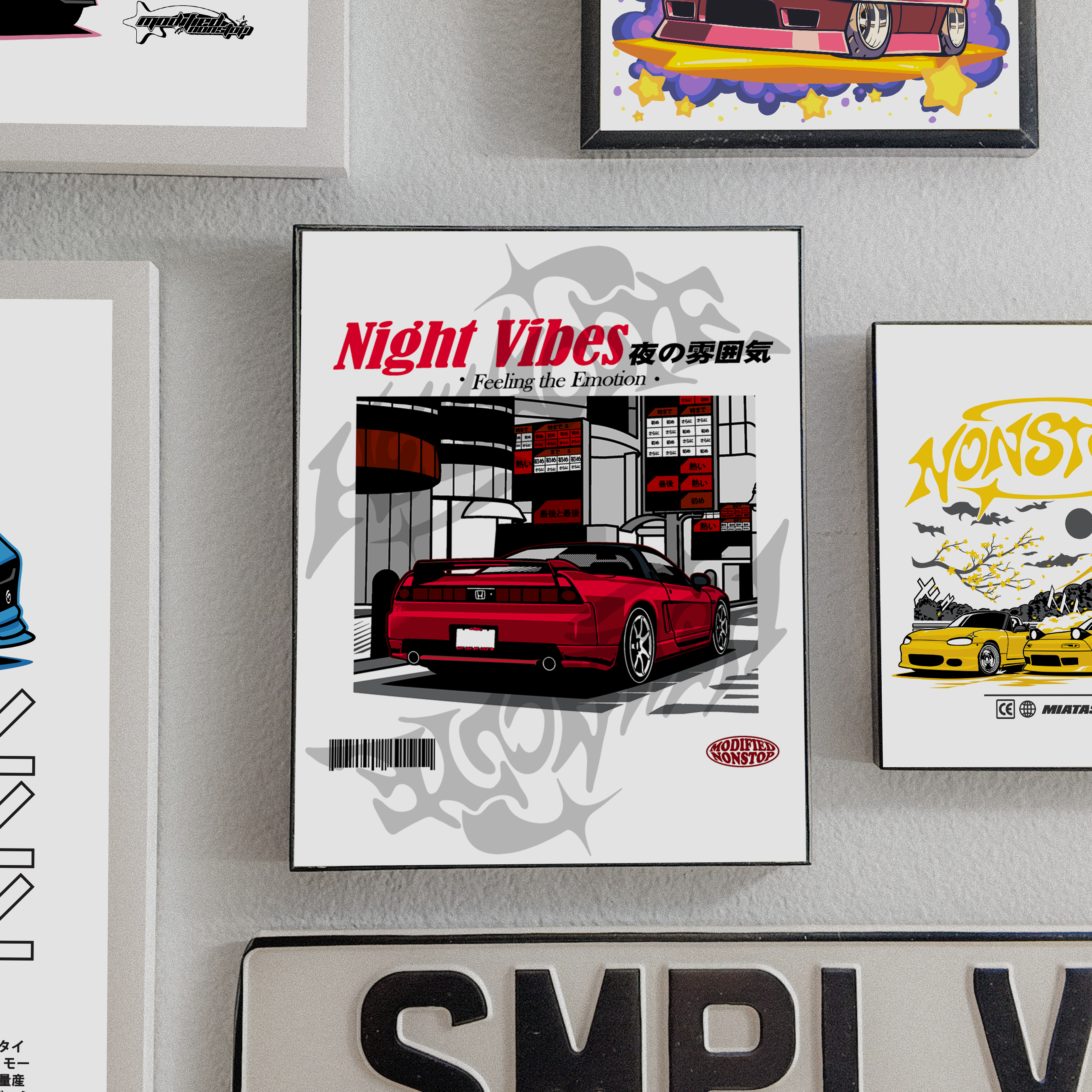 Formula Red NSX Art Print