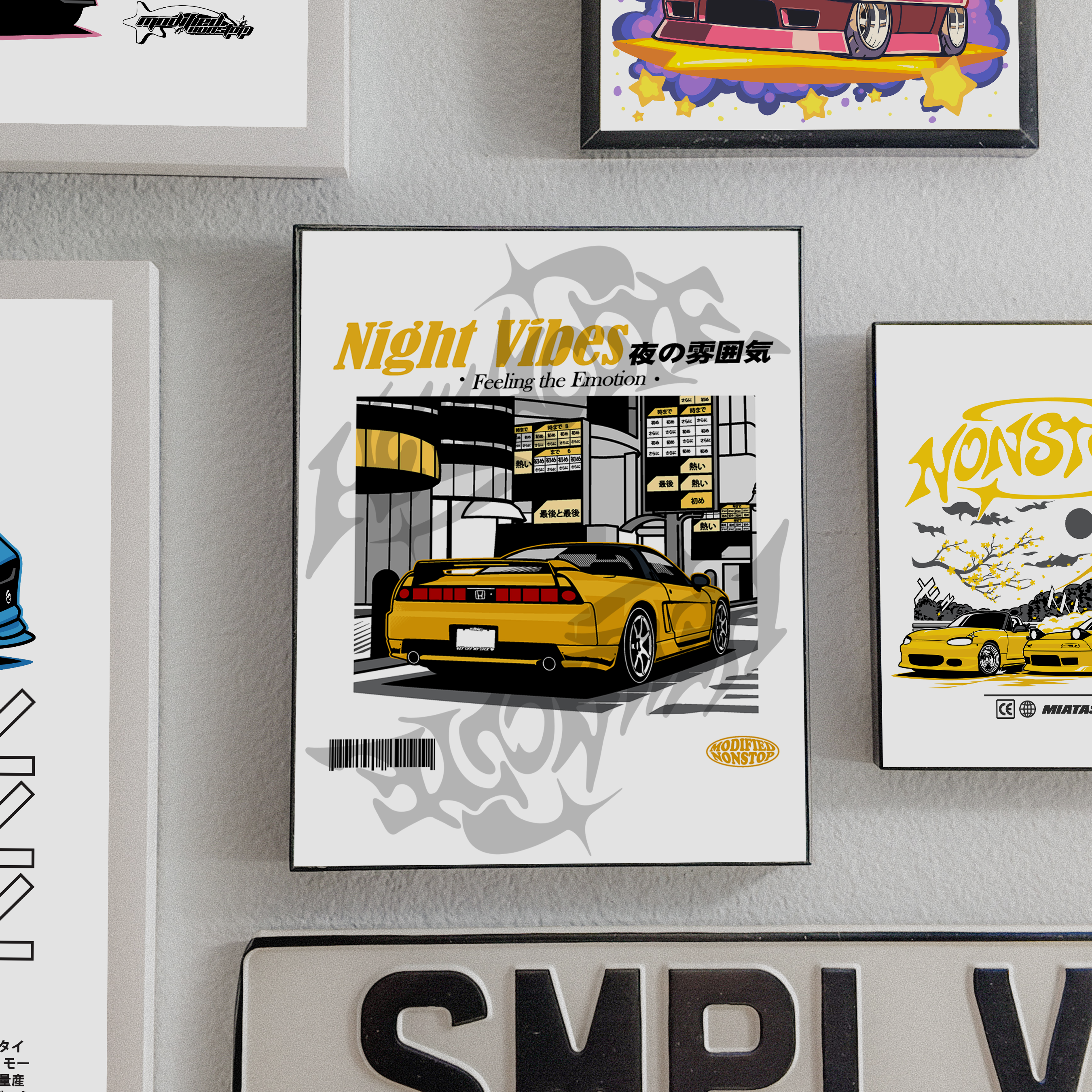 Spa Yellow NSX Art Print